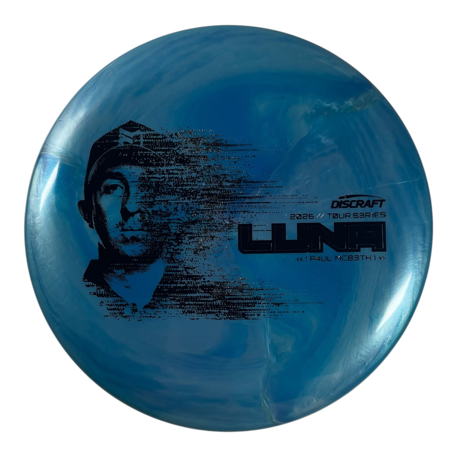 Discraft Luna | Titanium Big Z | Blue/Silver 173g (Paul McBeth 2026 Tour Series) Disc Golf