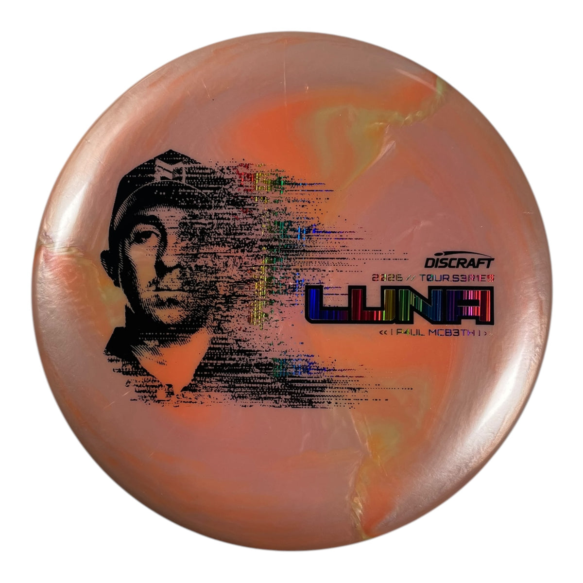 Discraft Luna | Titanium Big Z | Orange/Rainbow 173g (Paul McBeth 2026 Tour Series) Disc Golf