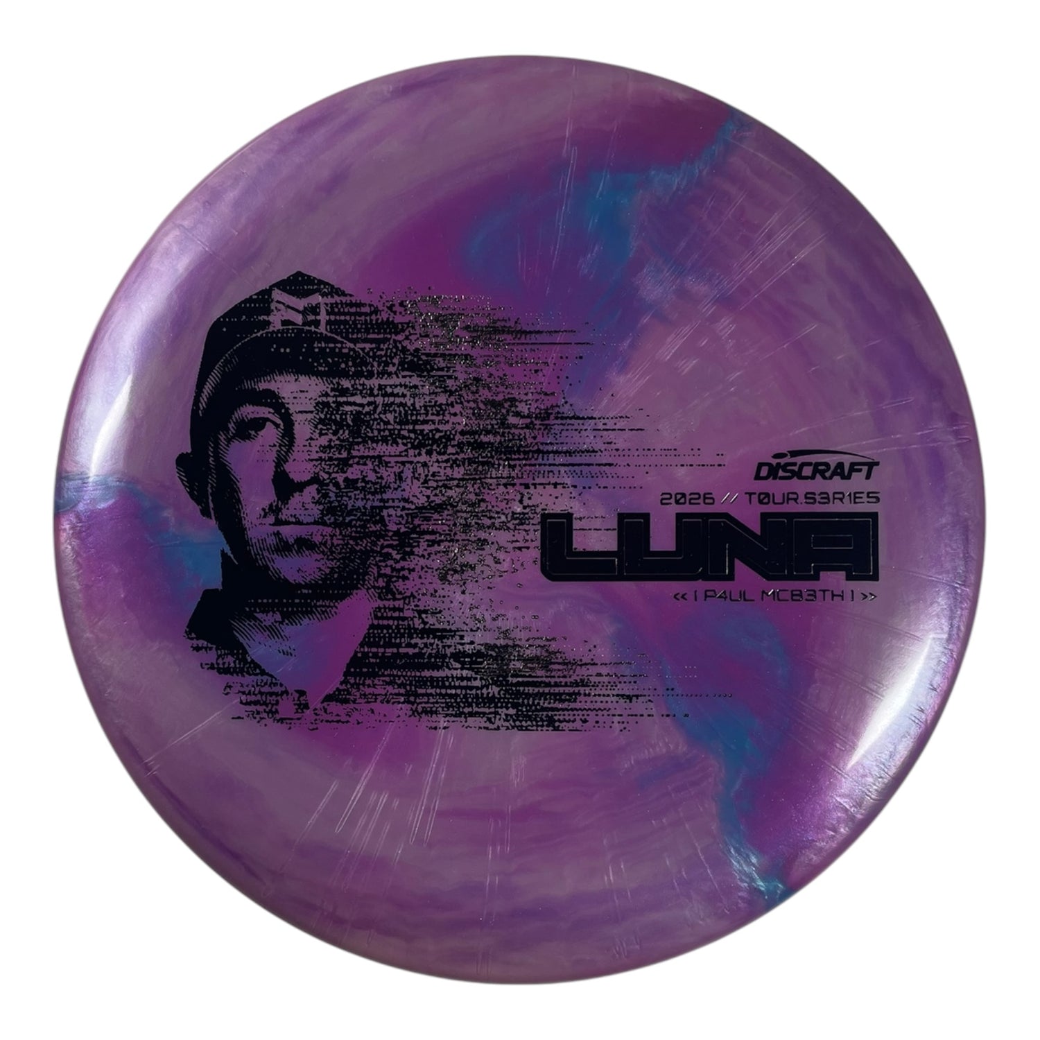 Discraft Luna | Titanium Big Z | Purple/Silver 173g (Paul McBeth 2026 Tour Series) Disc Golf
