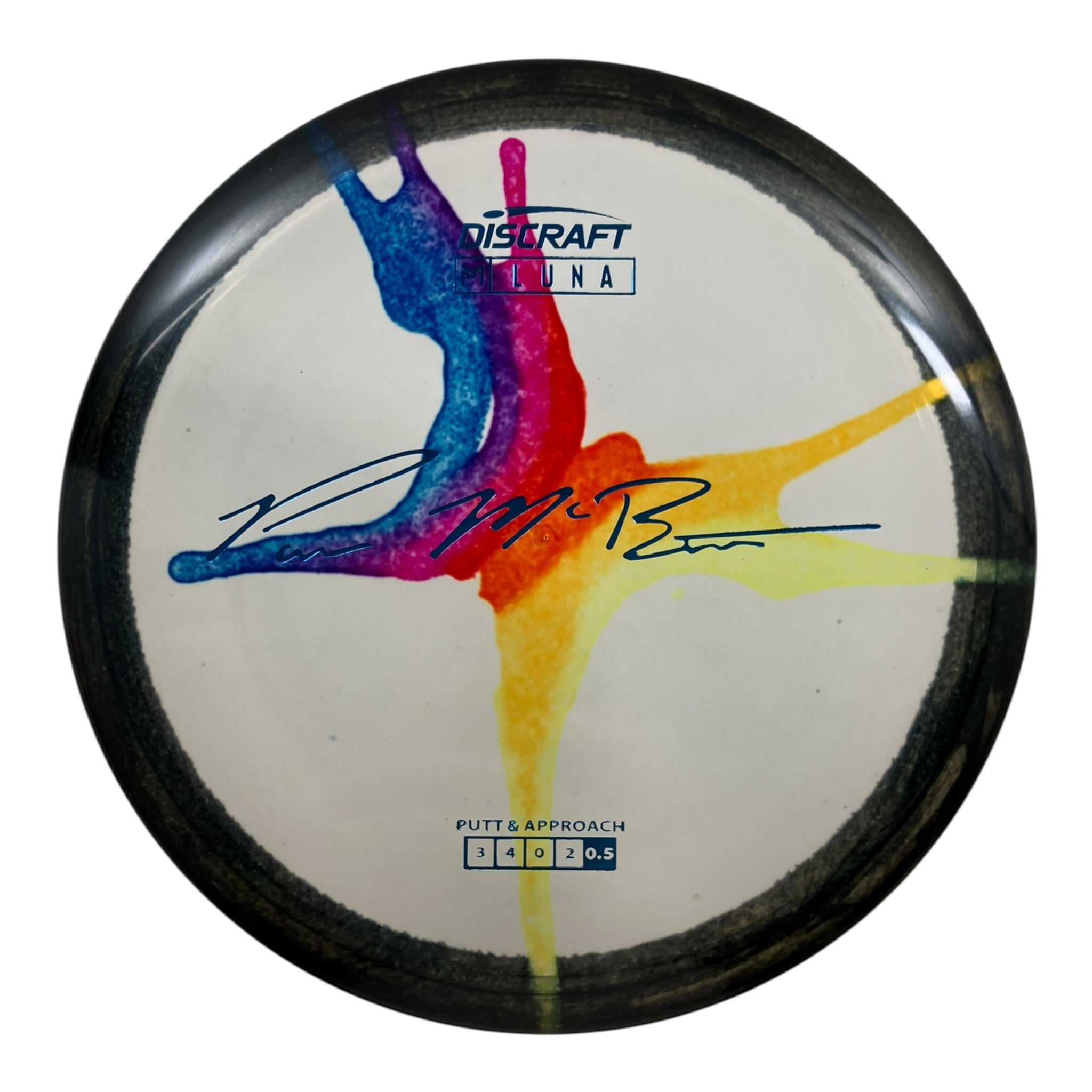 Discraft Luna | Z Line Fly Dye | Black/Clear/Blue 173g (Paul McBeth) Disc Golf