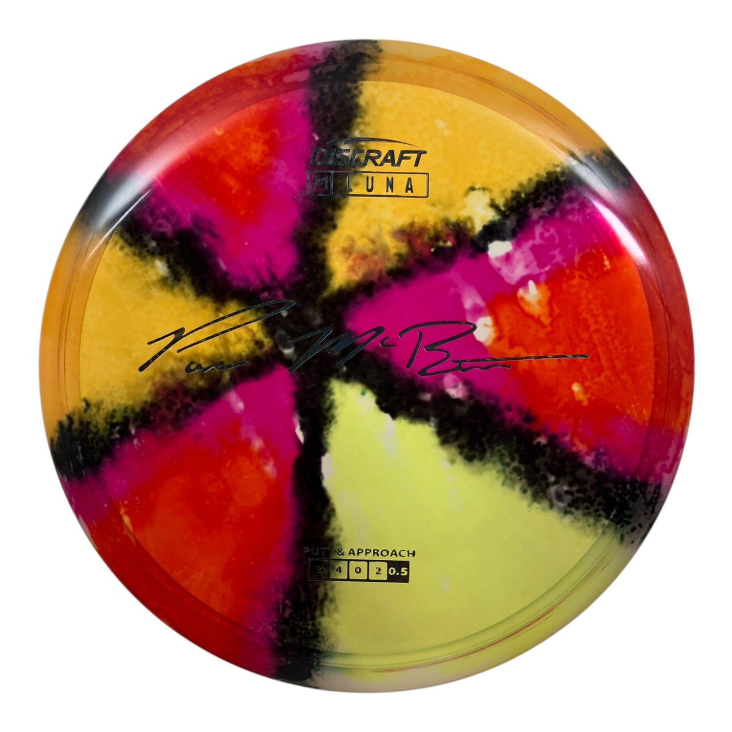 Discraft Luna | Z Line Fly Dye | Black/Multi/Holo 171g (Paul McBeth) Disc Golf