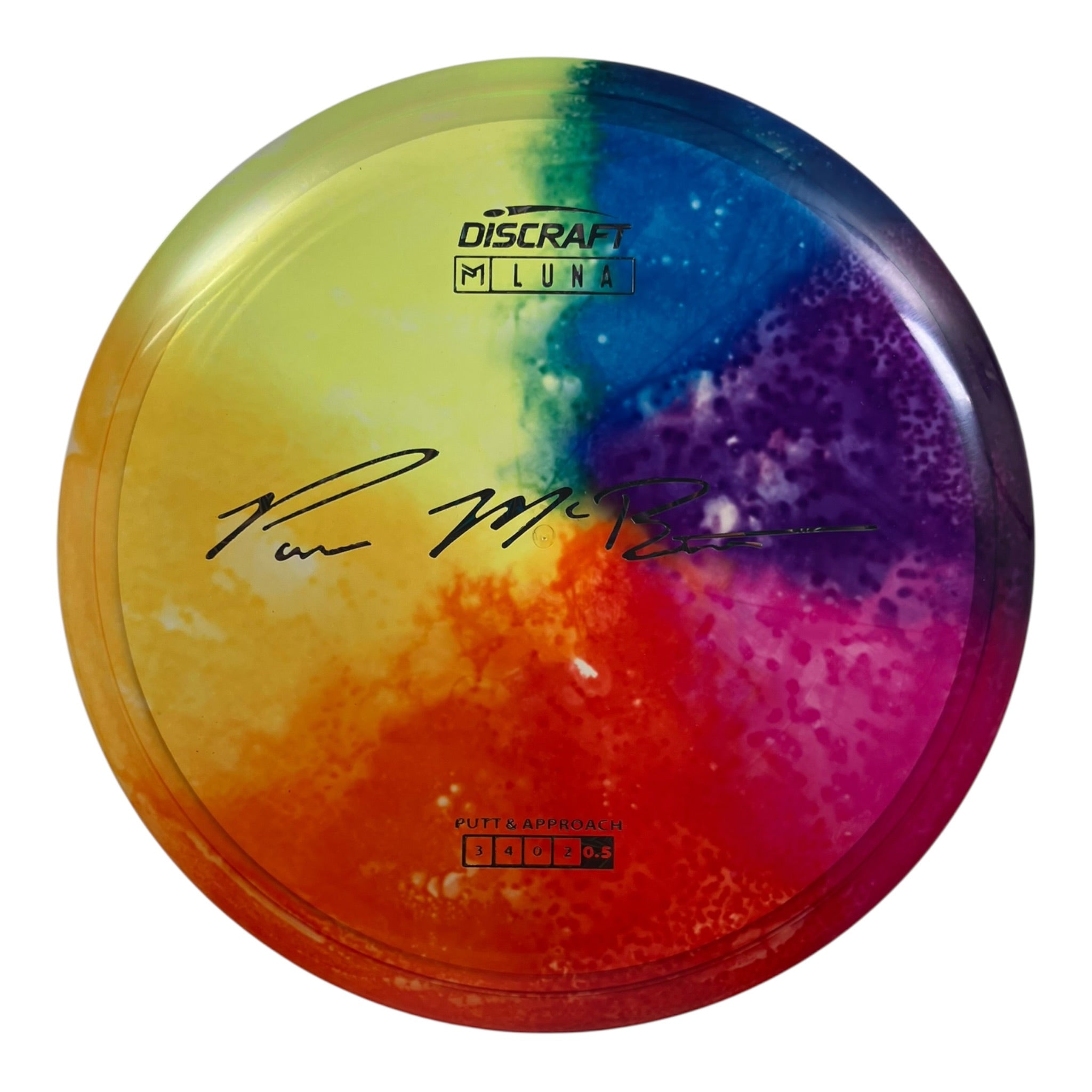 Discraft Luna | Z Line Fly Dye | Multi/Black Holo 172g (Paul McBeth) Disc Golf