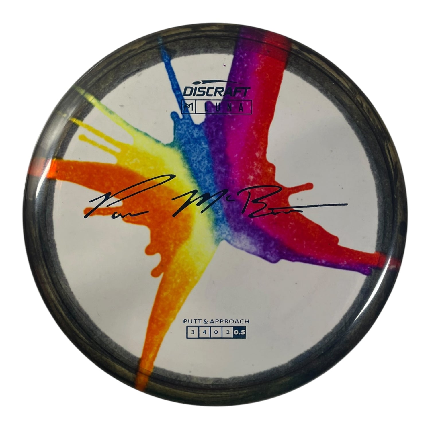 Discraft Luna | Z Line Fly Dye | Rainbow/Blue 174g (Paul McBeth) Disc Golf