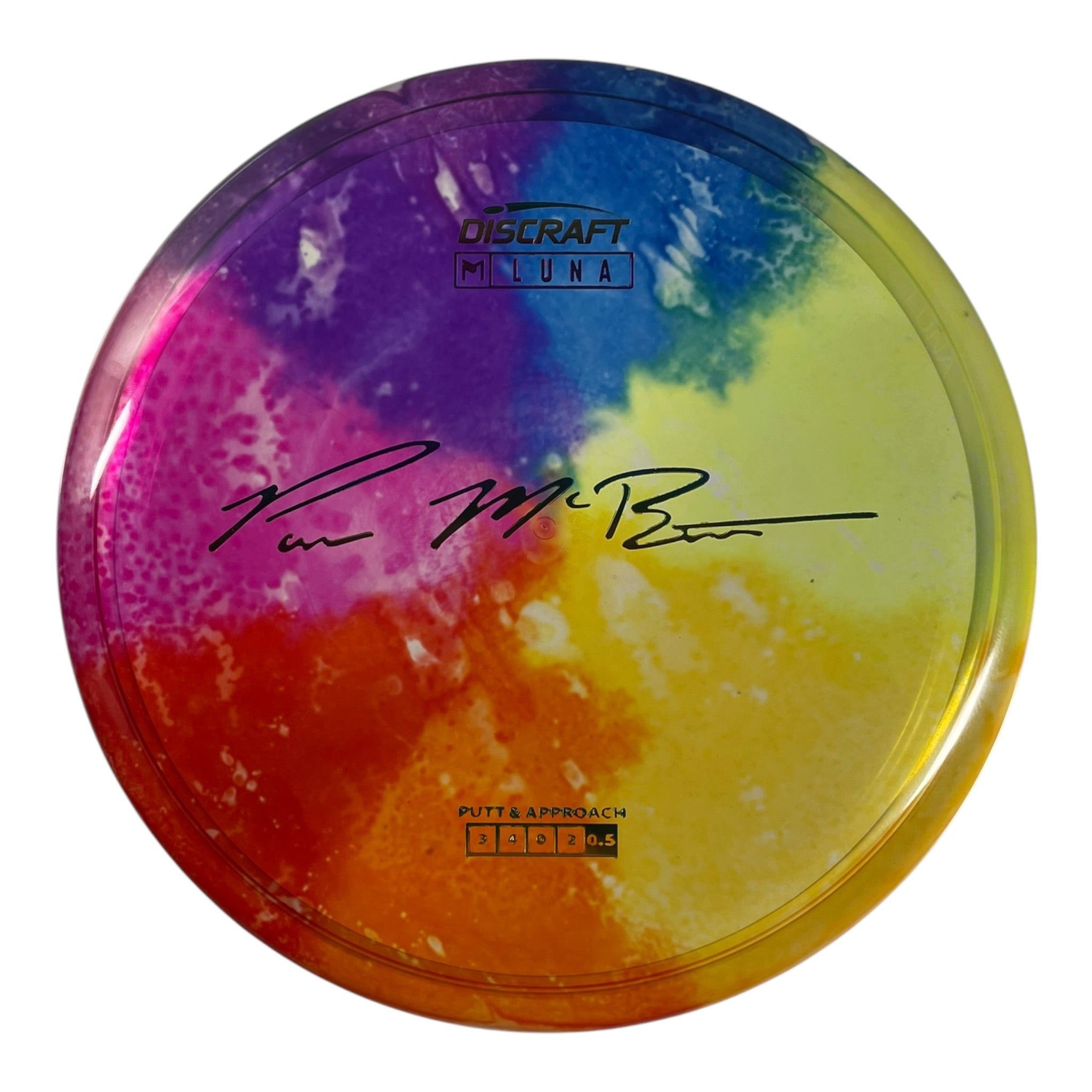 Discraft Luna | Z Line Fly Dye | Rainbow/Rainbow 174g (Paul McBeth) Disc Golf