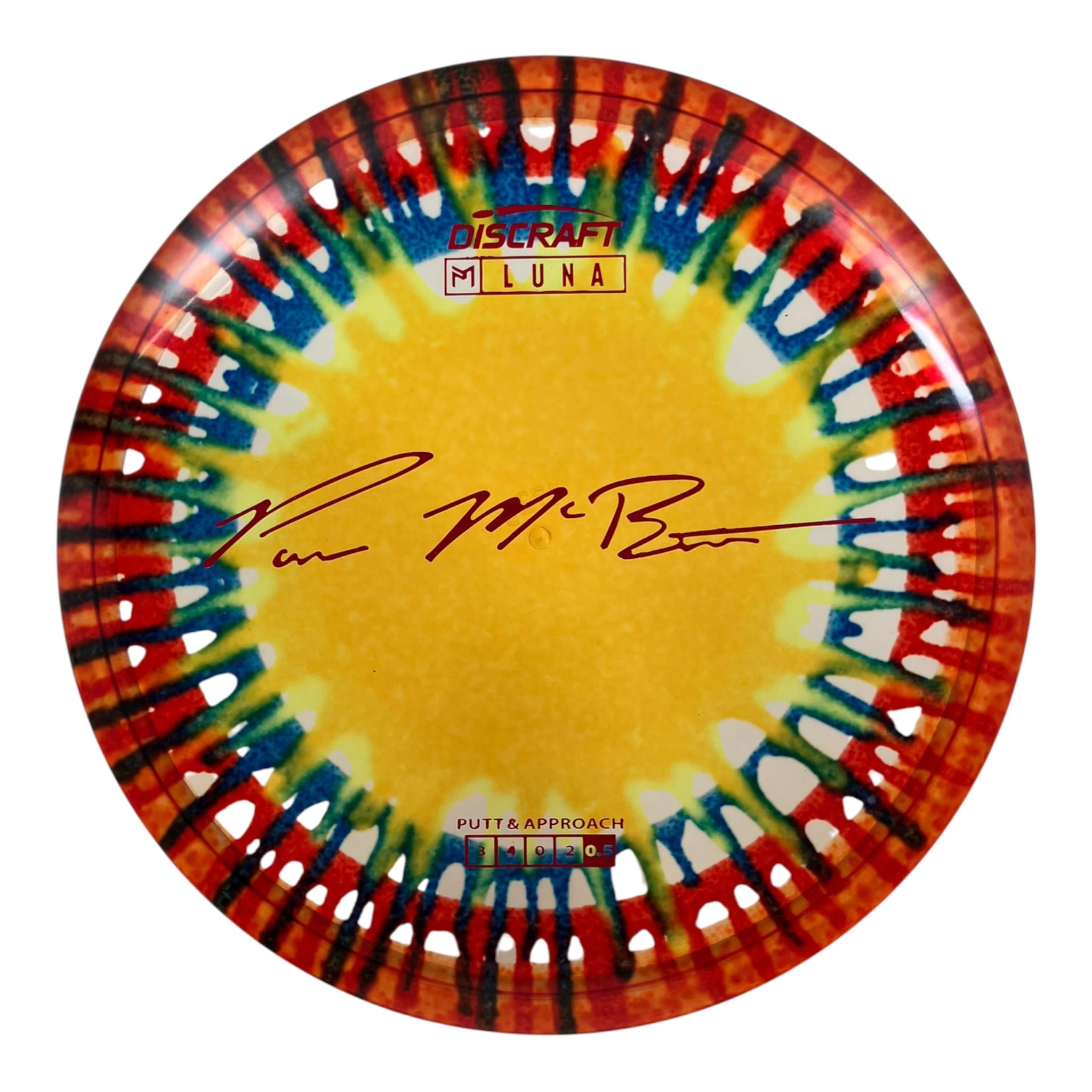 Discraft Luna | Z Line Fly Dye | Yellow/Red 172g (Paul McBeth) Disc Golf