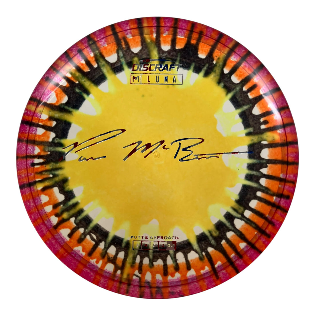 Discraft Luna | Z Line Fly Dye | Yellow/USA 173g (Paul McBeth) Disc Golf