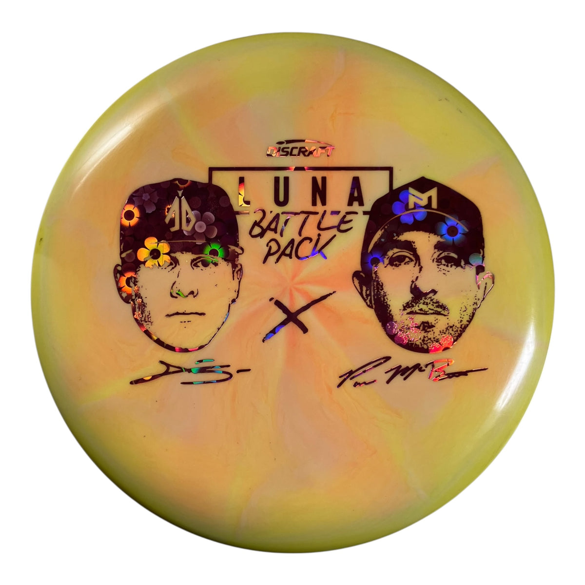 Discraft Luna - Used Excellent | ESP | Yellow/Flowers 174g (Battle Pack) Disc Golf