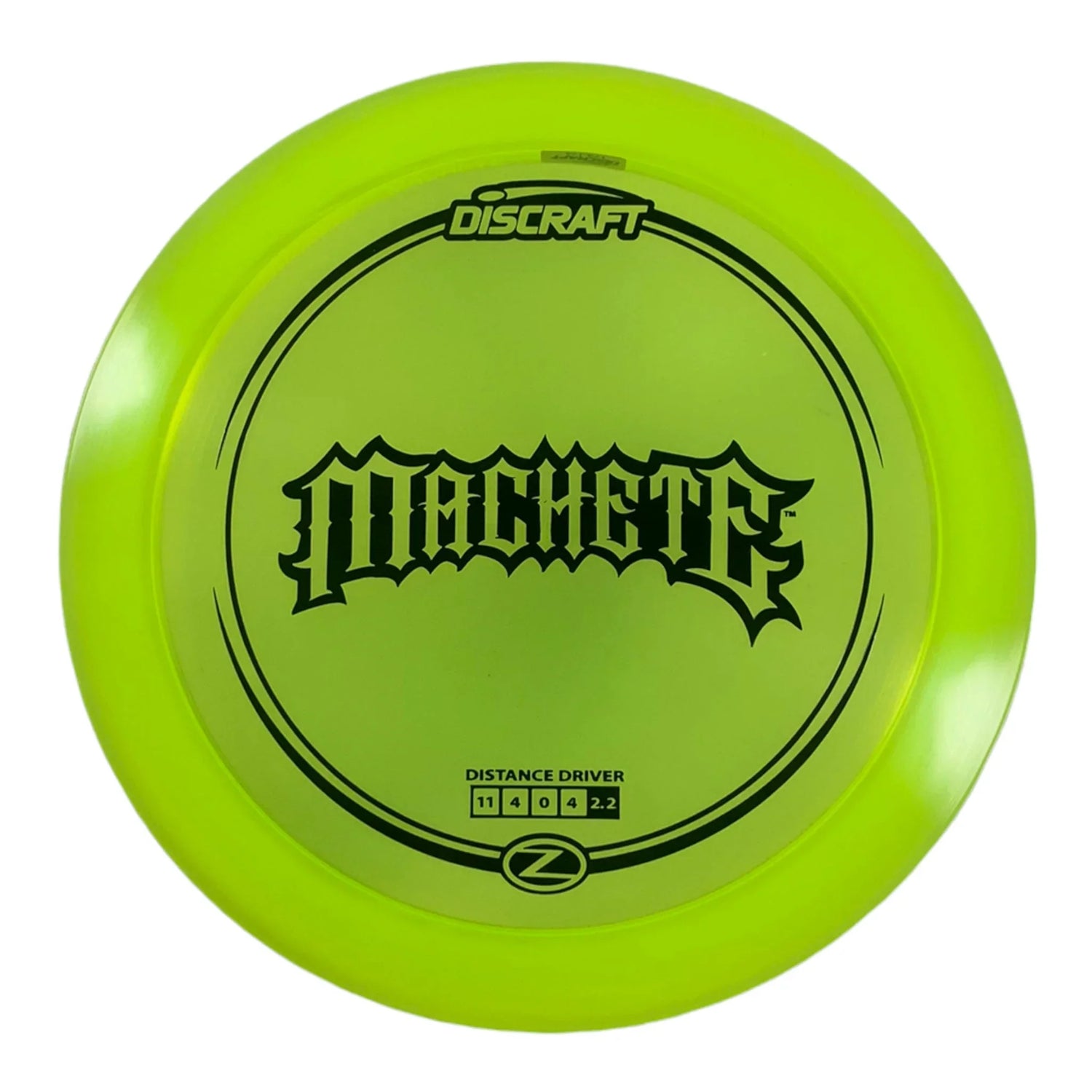 Discraft Machete | Z Line | Yellow/Black 174g Disc Golf