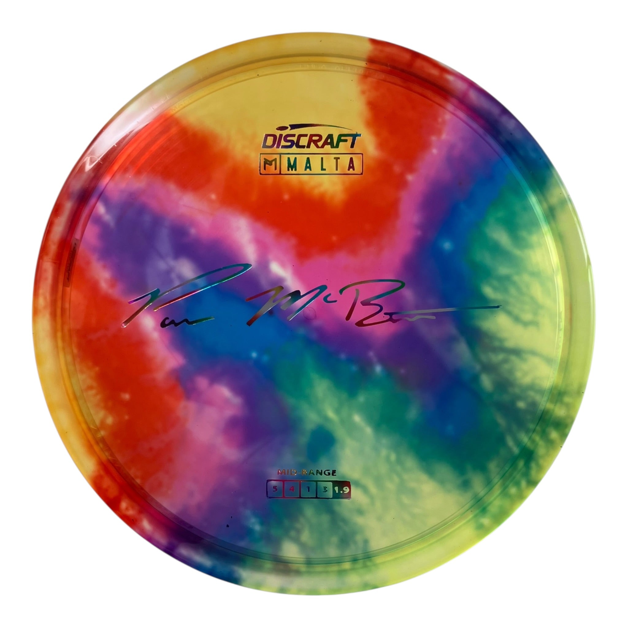 Discraft Malta | Z Line Fly Dye | Rainbow/Jellybean 169g (Paul McBeth) Disc Golf
