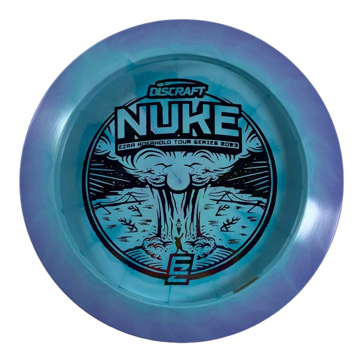 Discraft Nuke | ESP | Blue/Rainbow 174g (Ezra Aderhold) Disc Golf