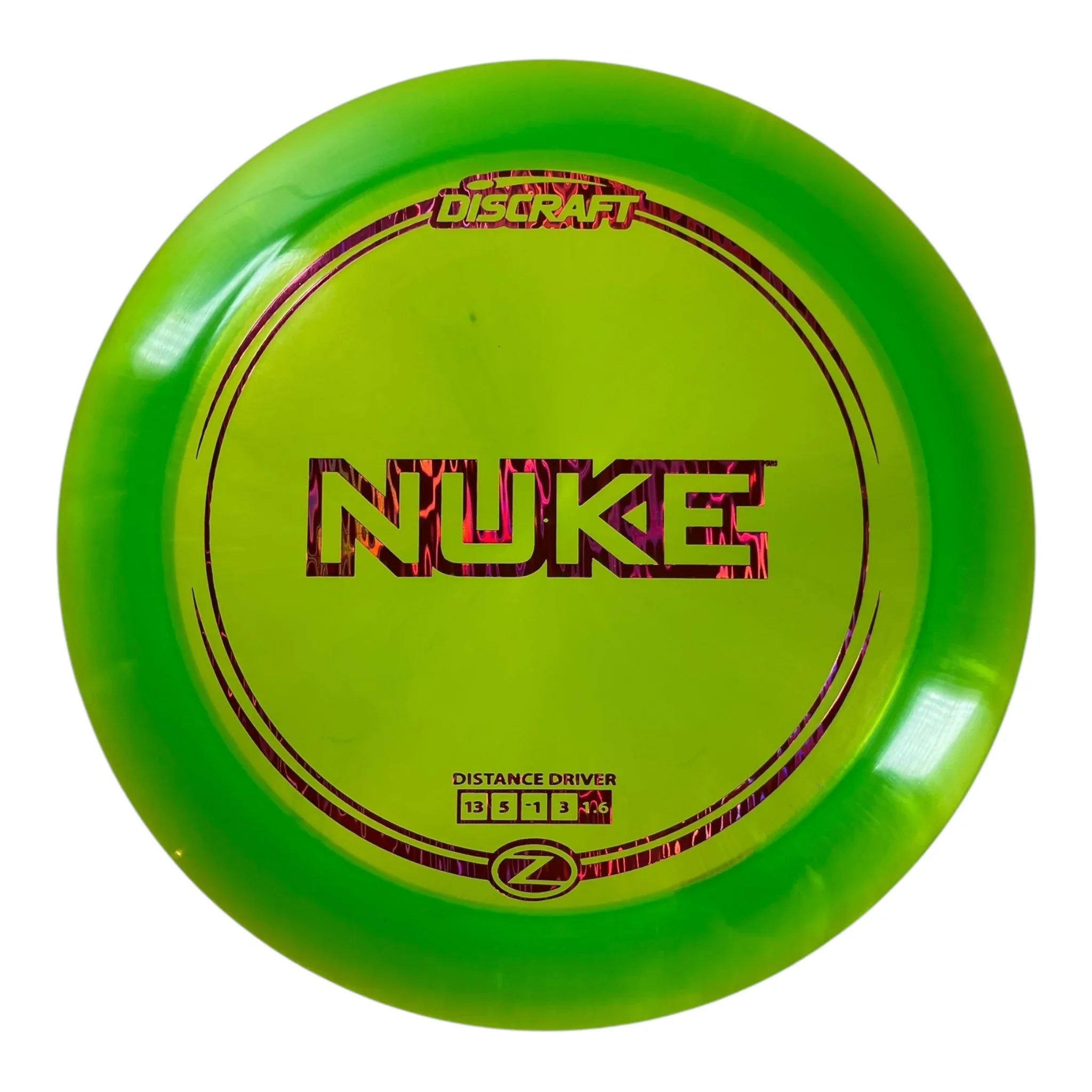 Discraft Nuke | Z Line | Green/Pink 173g Disc Golf