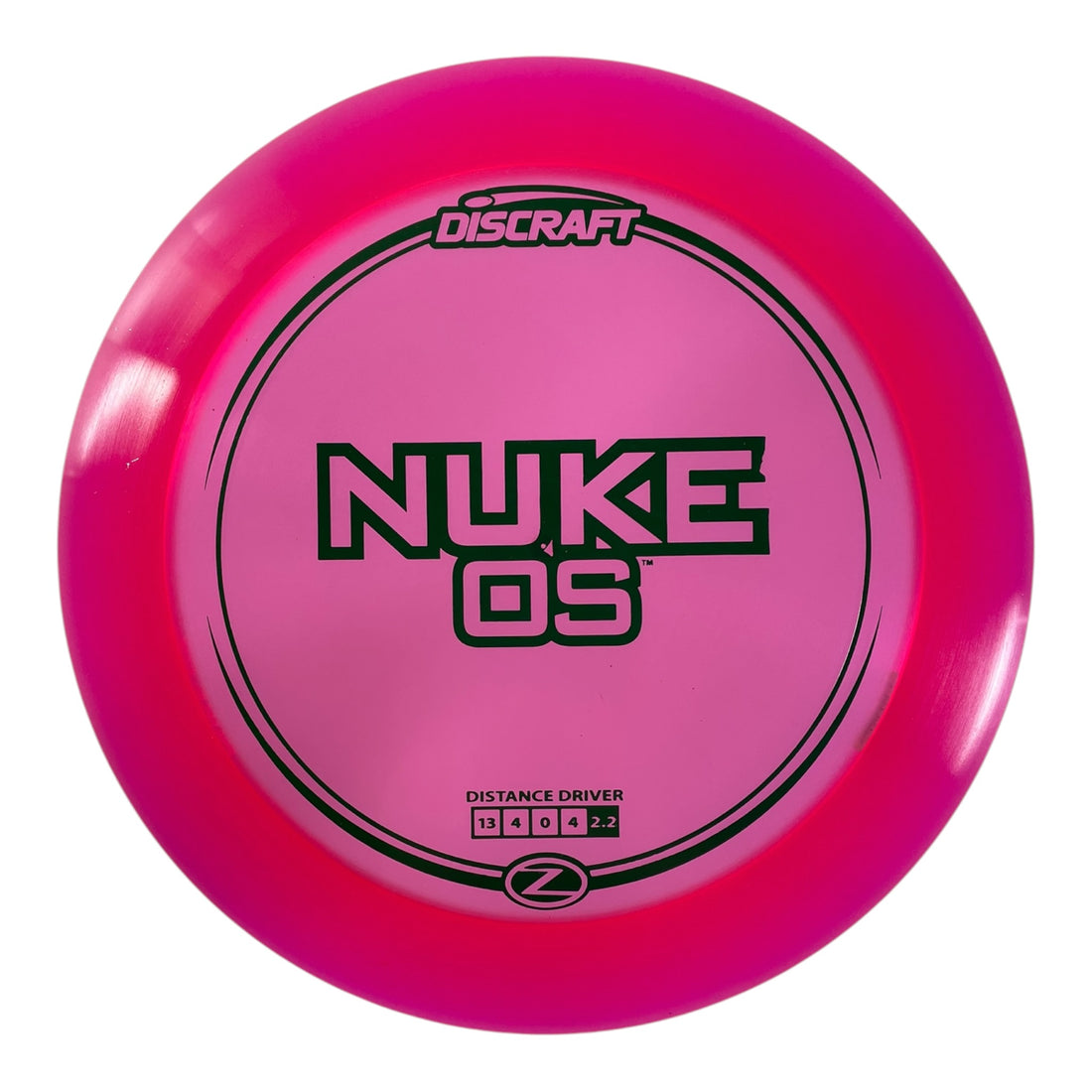 Discraft Nuke OS | Z Line | Pink/Green 170g Disc Golf