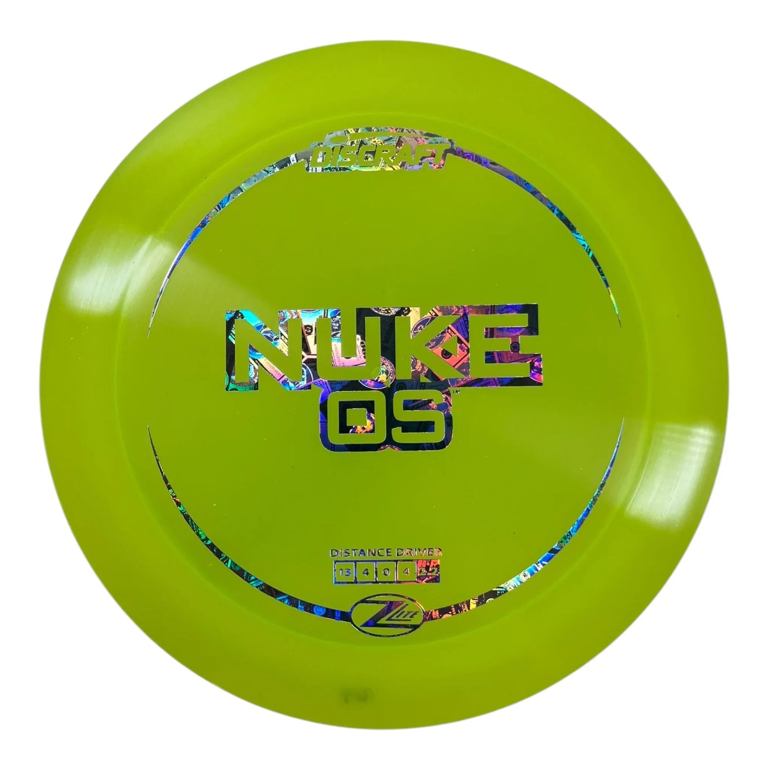 Discraft Nuke OS | Z Lite | Yellow/Money 164g Disc Golf