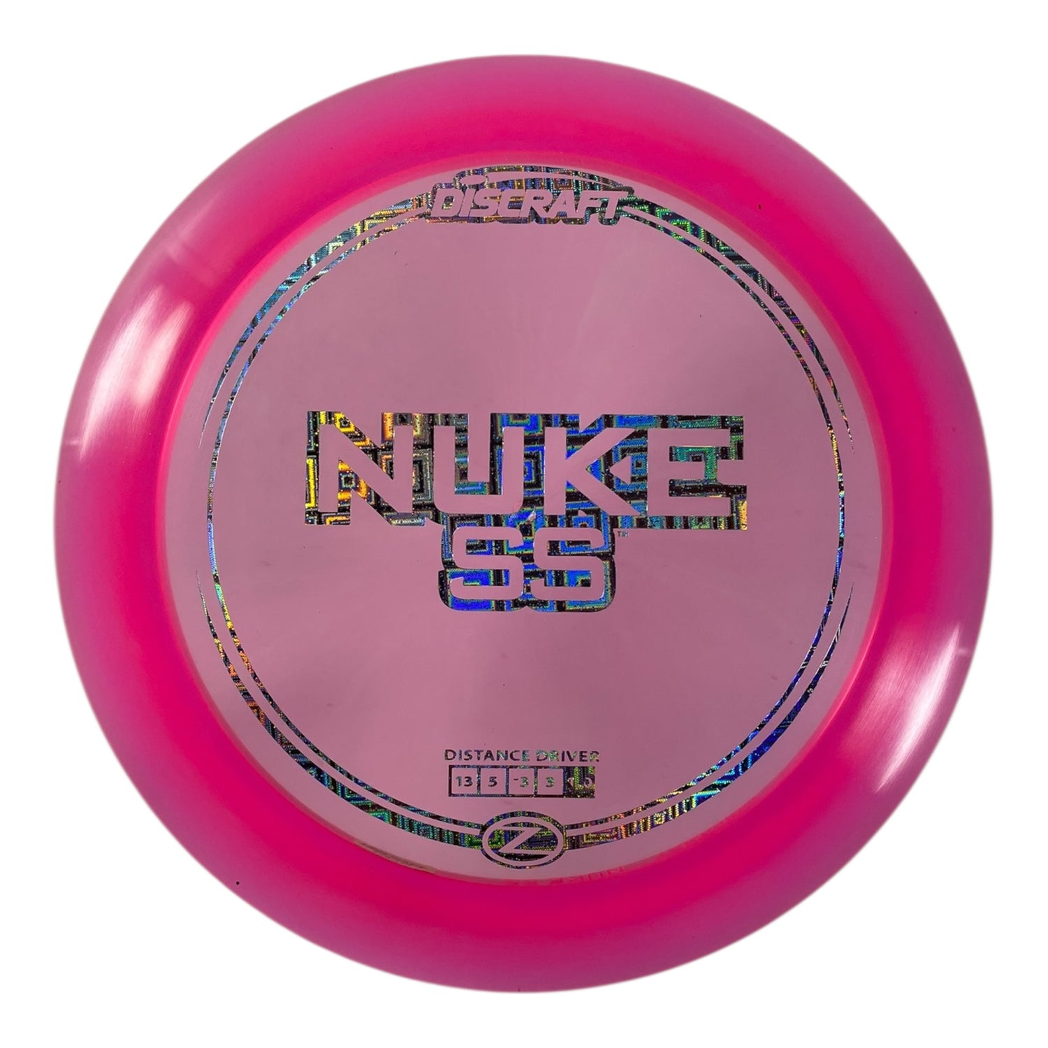 Discraft Nuke SS | Z Line | Pink/Holo 168-174g Disc Golf