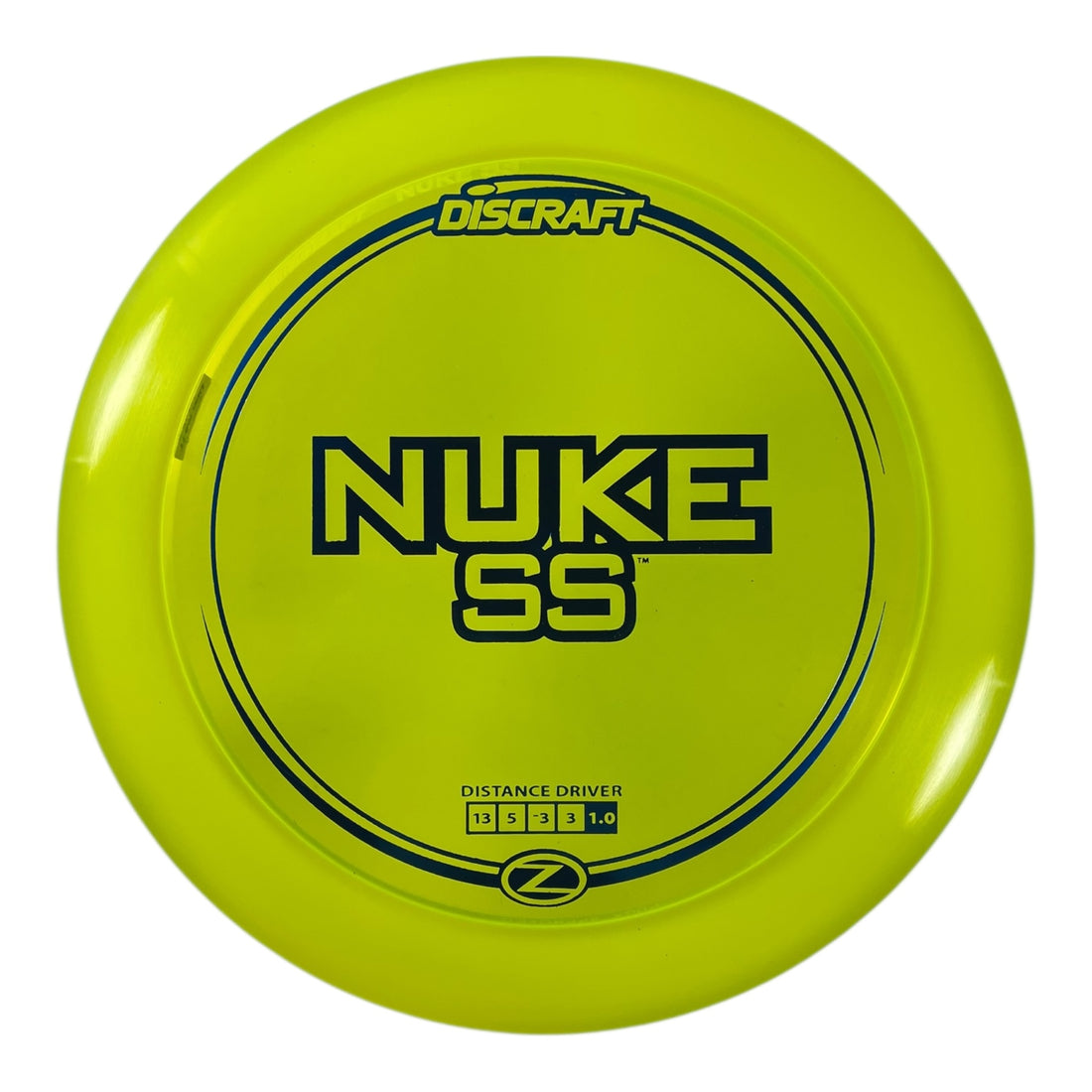 Discraft Nuke SS | Z Line | Yellow/Blue 168g Disc Golf
