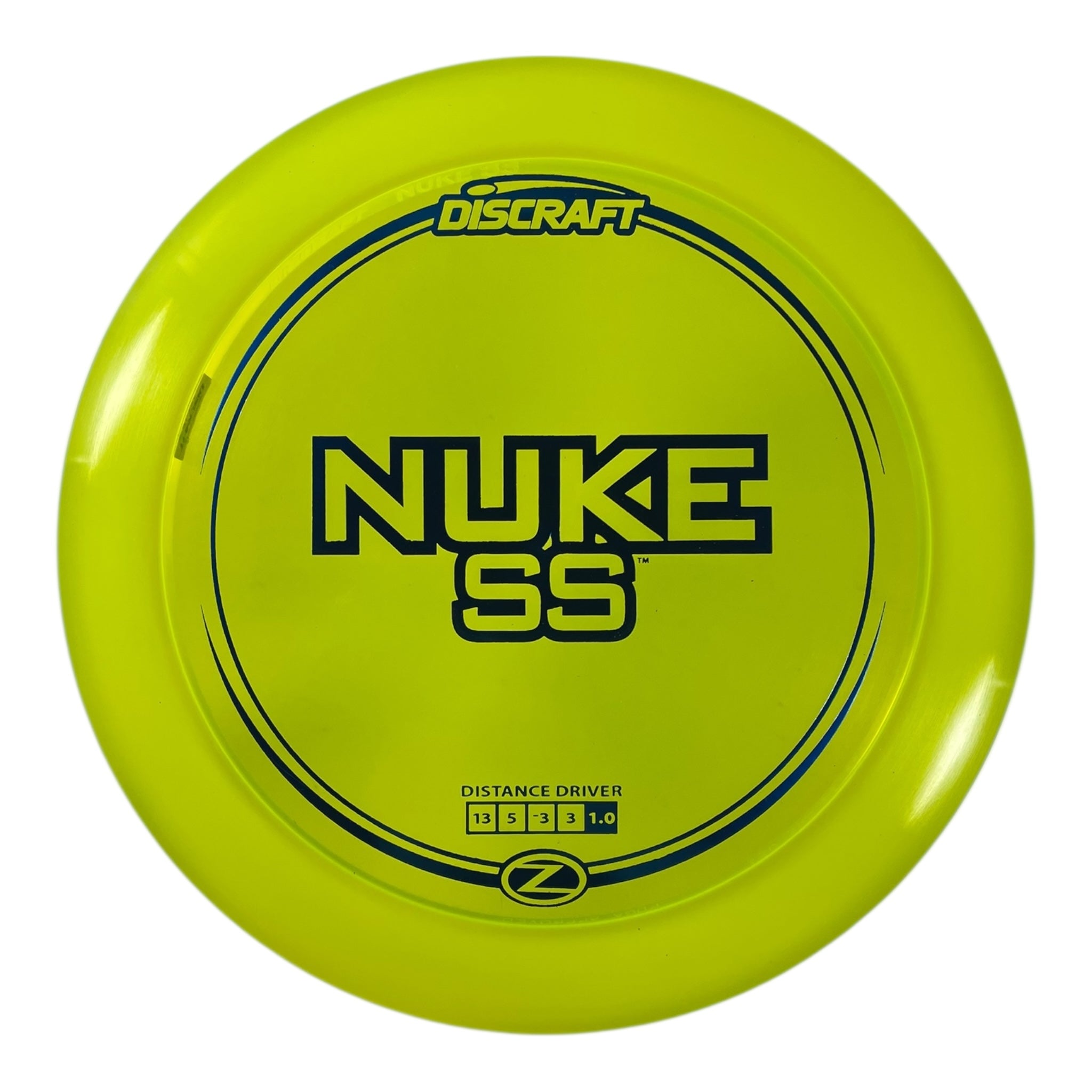 Discraft Nuke SS | Z Line | Yellow/Blue 168g Disc Golf