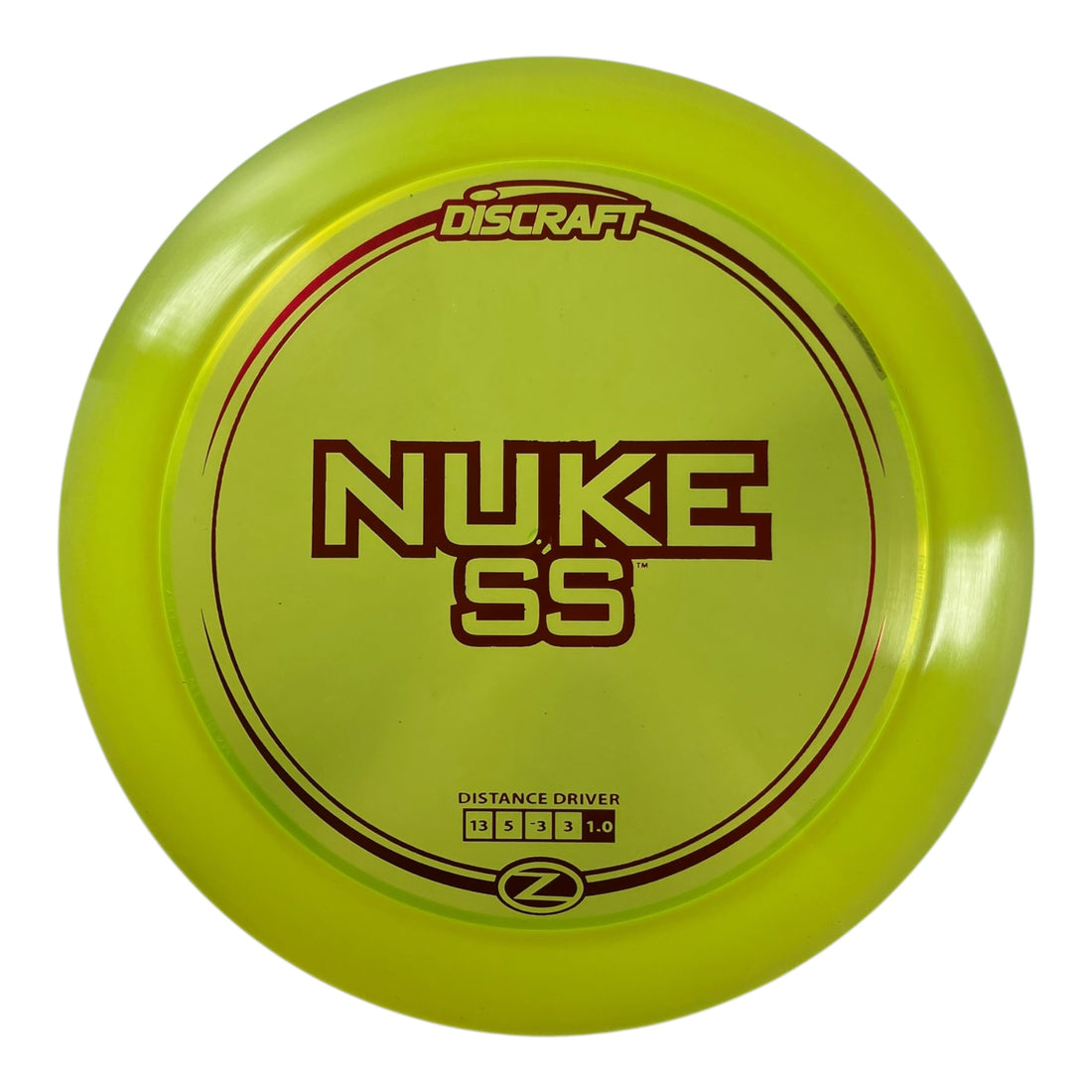 Discraft Nuke SS | Z Line | Yellow/Red 174g Disc Golf
