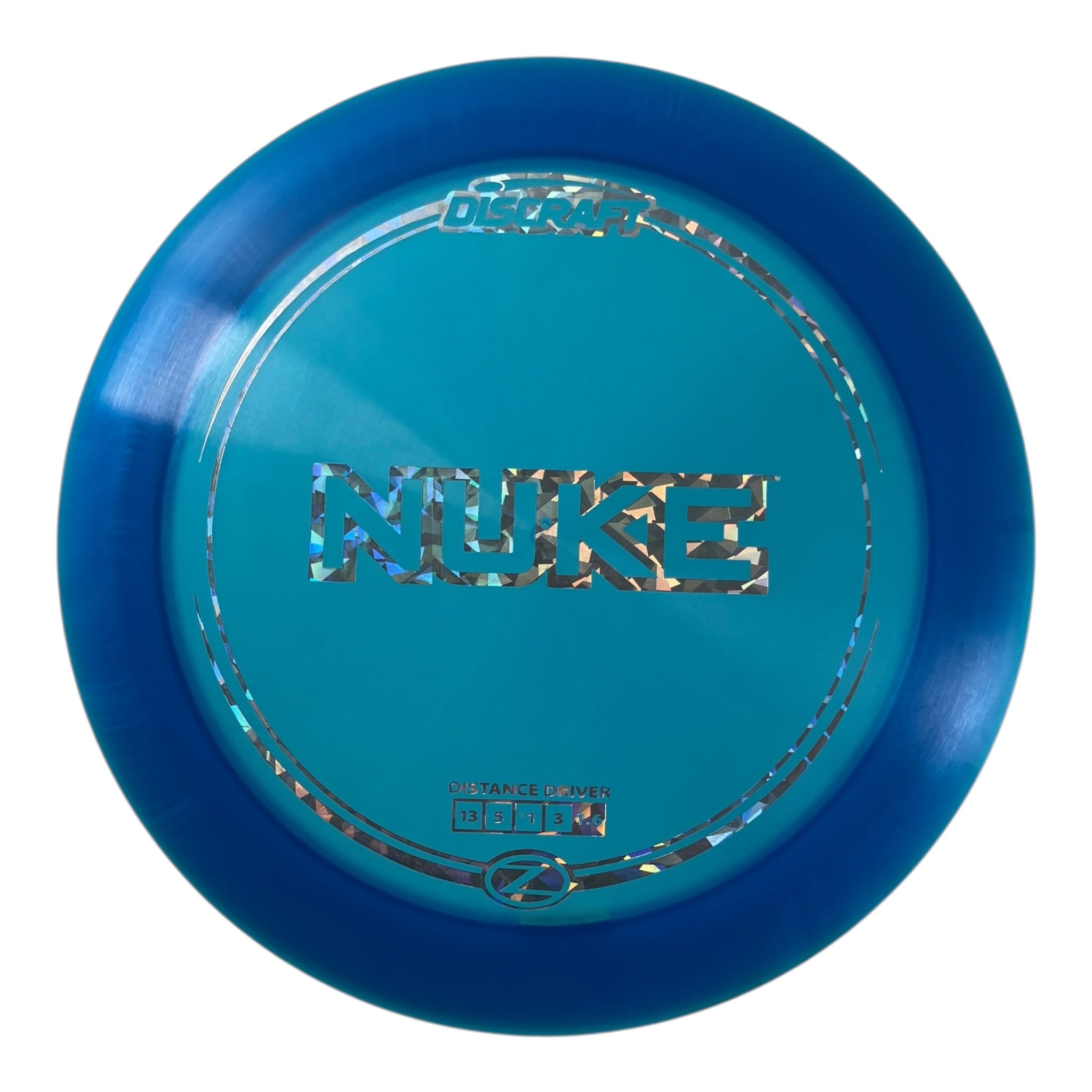 Discraft Nuke - Used Excellent | Z Line | Blue/Holo 174g Disc Golf