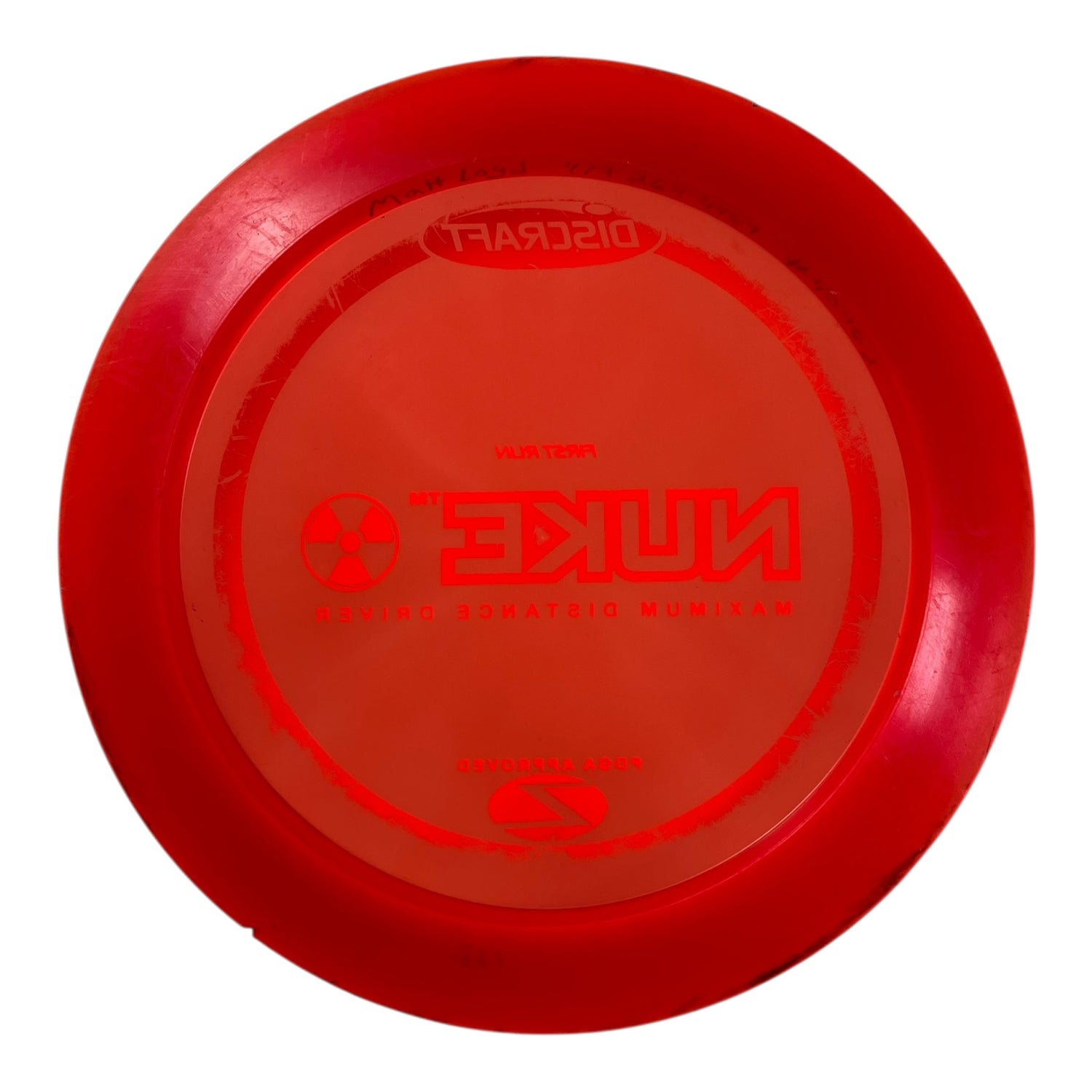 Discraft Nuke - Used Fair | Z Line | Red/White 172g (First Run) Disc Golf