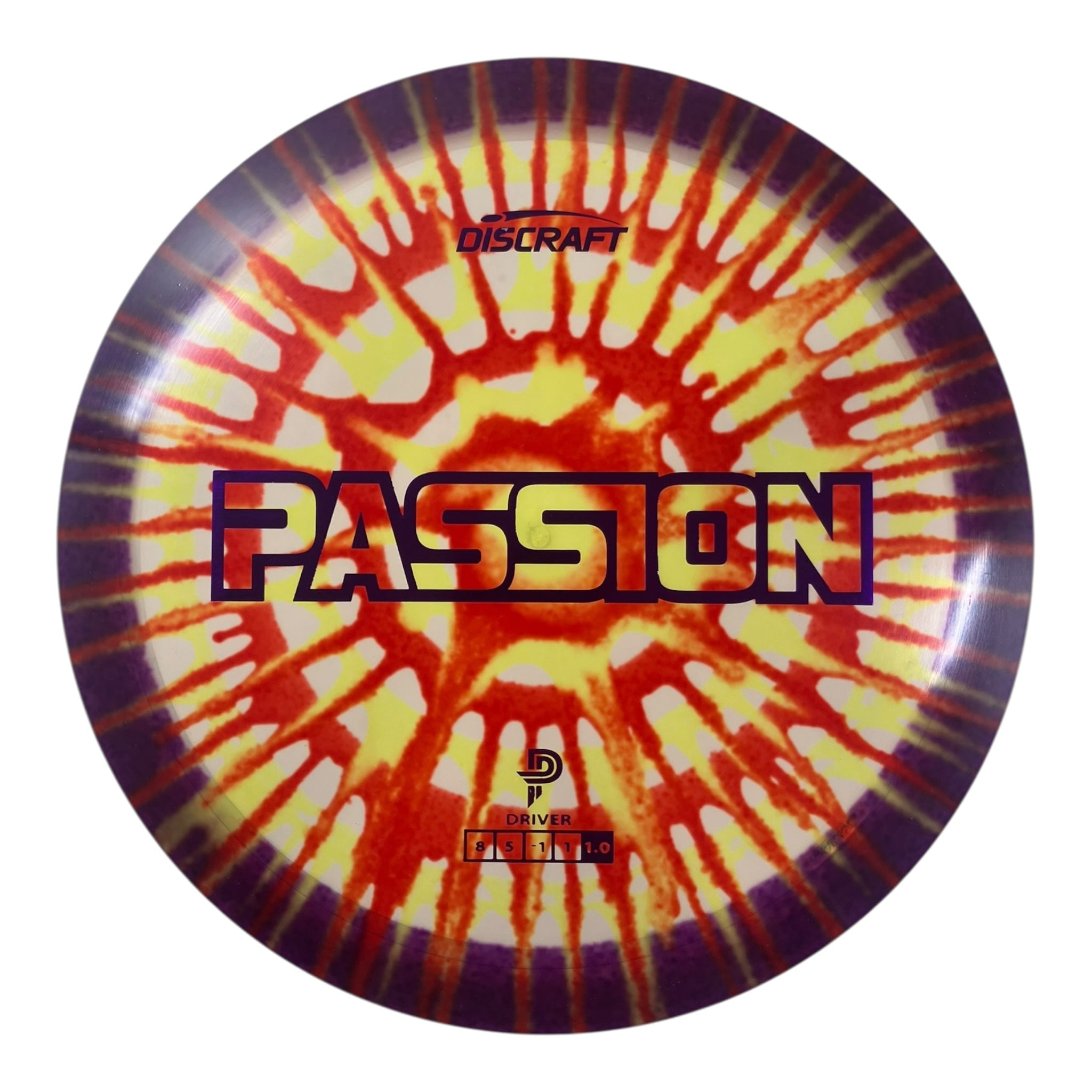Discraft Passion | Z Line Fly Dye | Purple/Red/Yellow 171g (Paige Pierce) Disc Golf