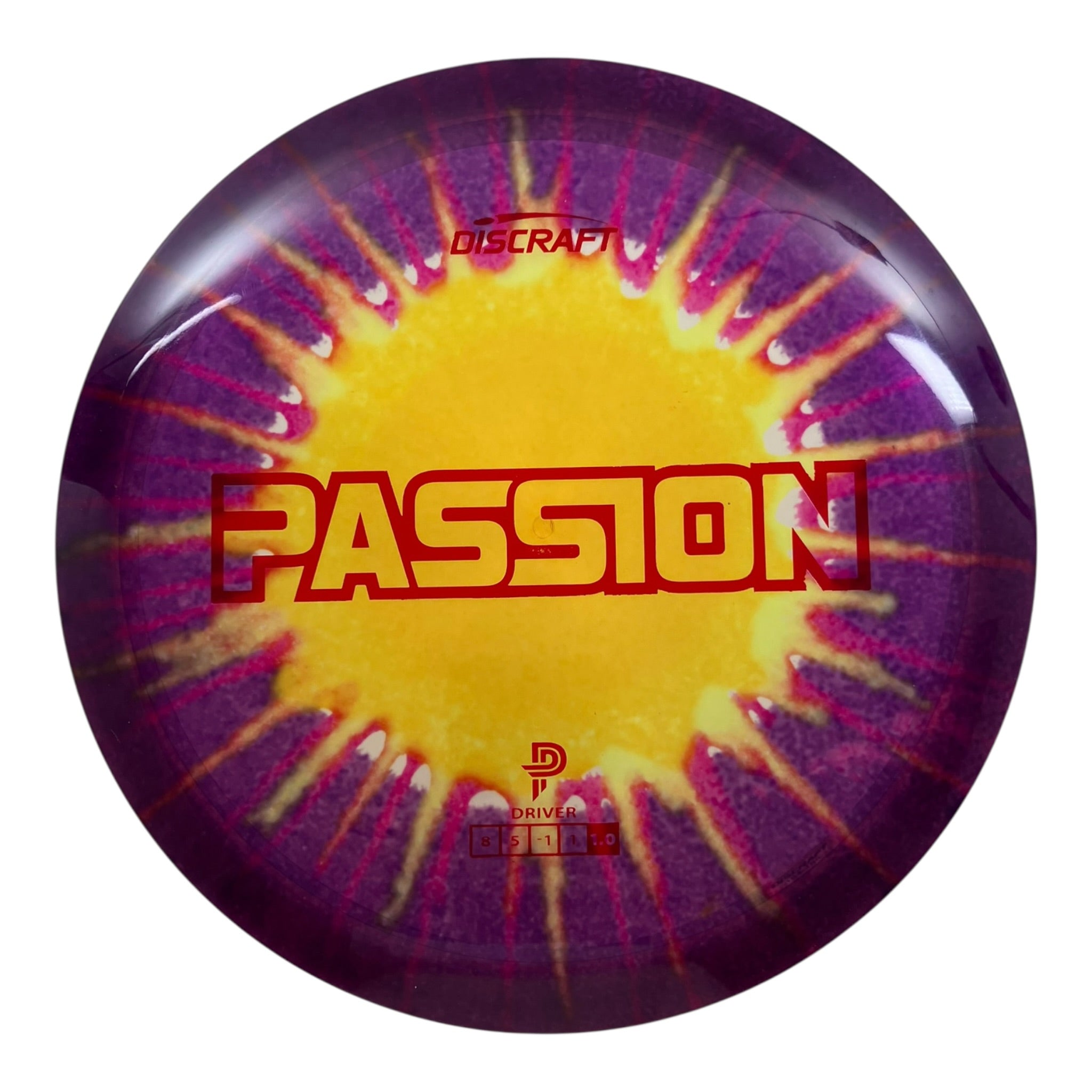 Discraft Passion | Z Line Fly Dye | Purple/Yellow/Red 166g (Paige Pierce) Disc Golf