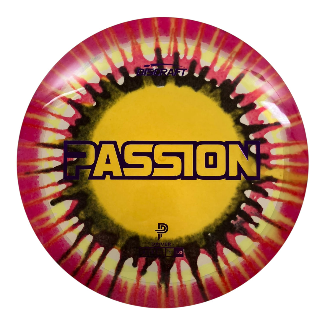 Discraft Passion | Z Line Fly Dye | Yellow/Pink/Purple 175g (Paige Pierce) Disc Golf