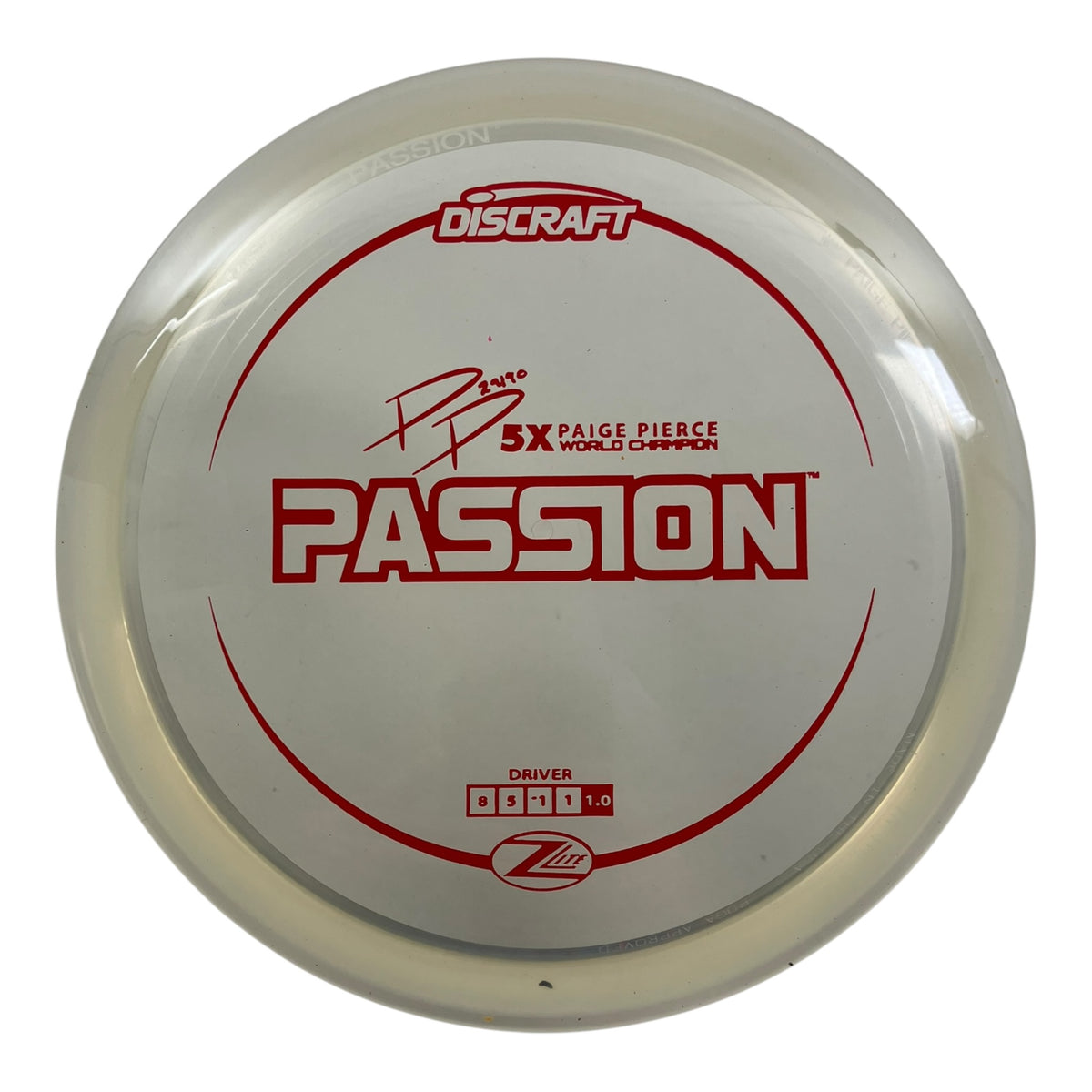 Discraft Passion | Z Lite | Clear/Red 160g (Paige Pierce) Disc Golf