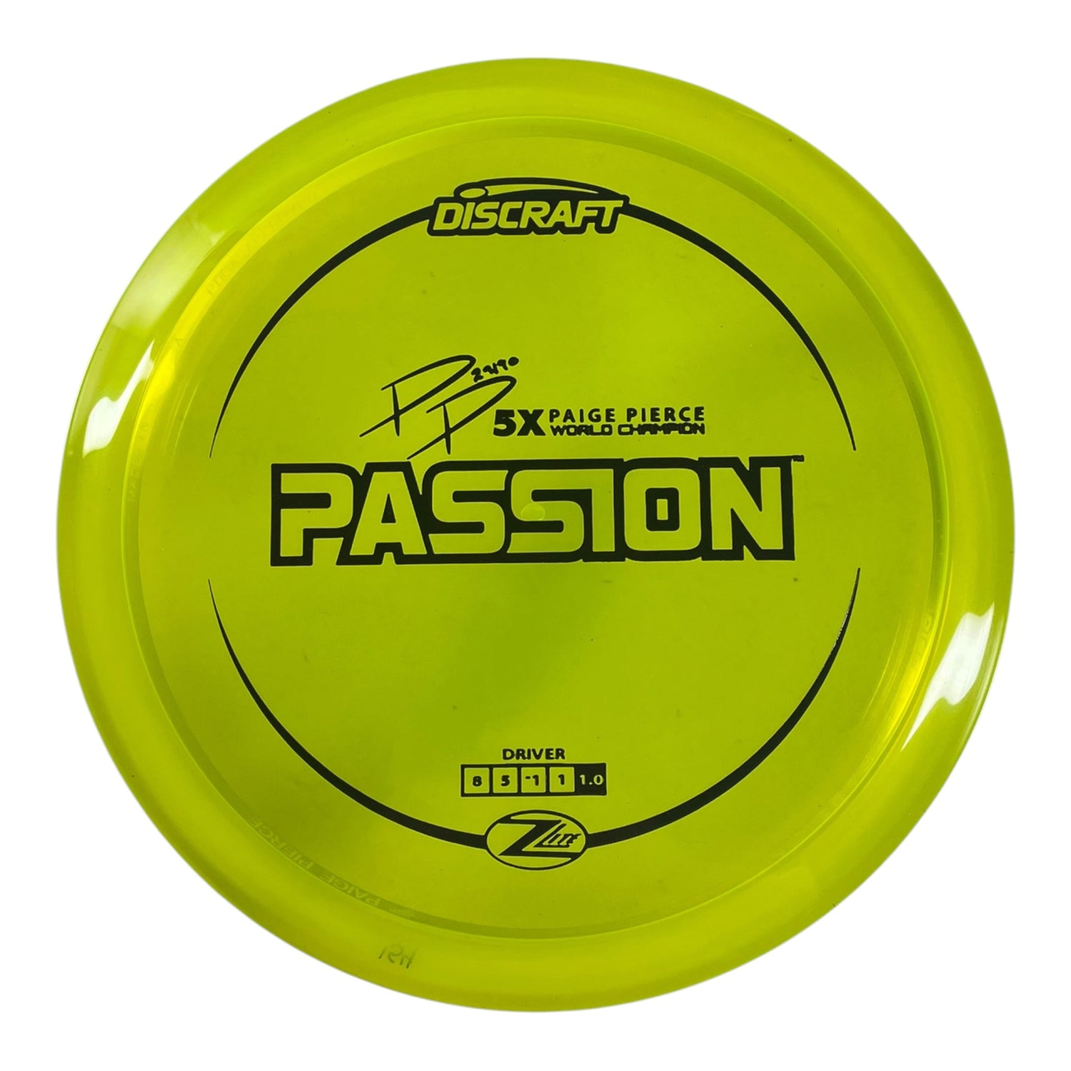 Discraft Passion | Z Lite | Yellow/Black 154g (Paige Pierce) Disc Golf