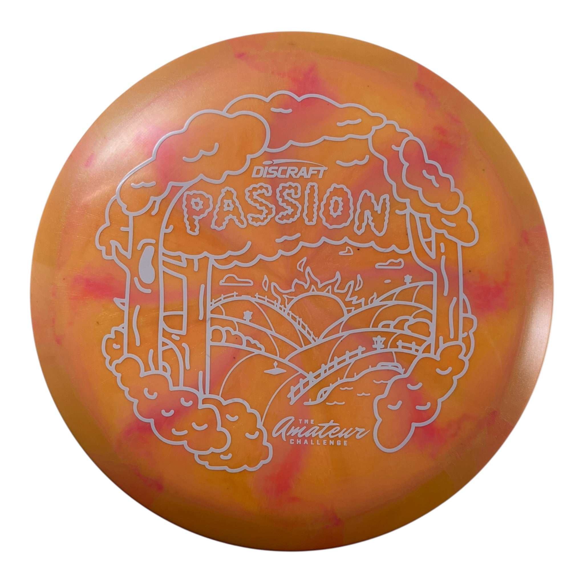 Discraft Passion - Used Like New | ESP Swril | Orange/White 166g (Amateur Challenge) Disc Golf