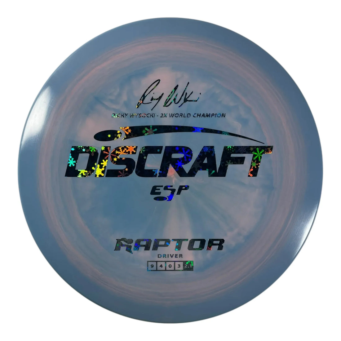Discraft Raptor | ESP | Blue/Snowflakes 174g (Ricky Wysocki) Disc Golf