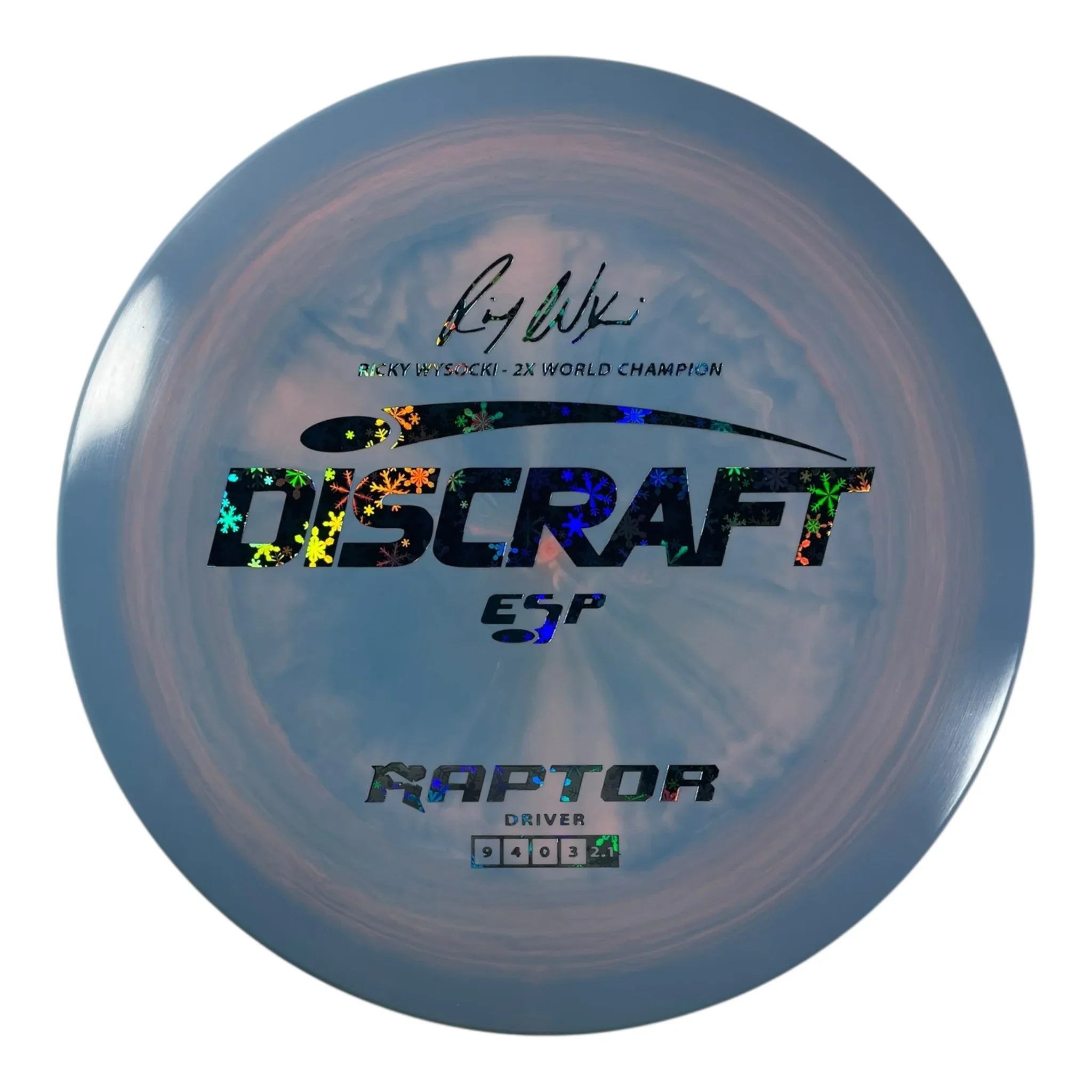 Discraft Raptor | ESP | Blue/Snowflakes 174g (Ricky Wysocki) Disc Golf