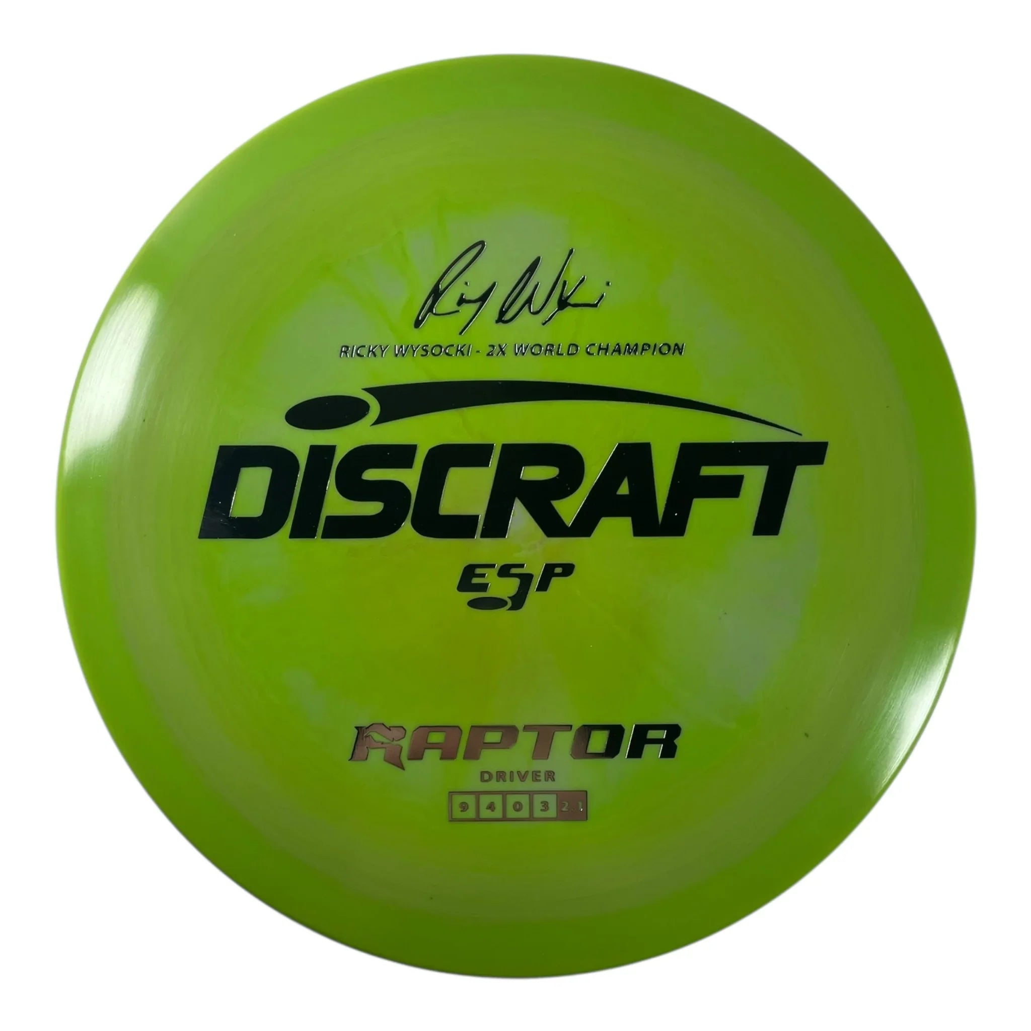 Discraft Raptor | ESP | Green/Silver 174g (Ricky Wysocki) Disc Golf