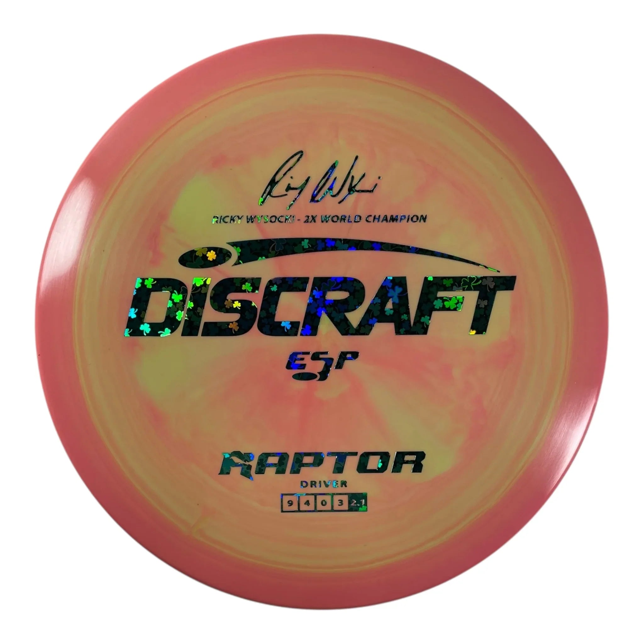 Discraft Raptor | ESP | Pink/Clovers 174g (Ricky Wysocki) Disc Golf