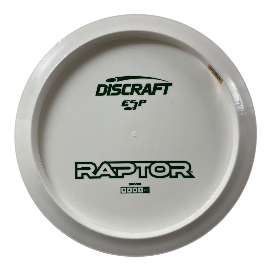 Discraft Raptor | ESP | White/Green 172g (Bottom Stamp) Disc Golf