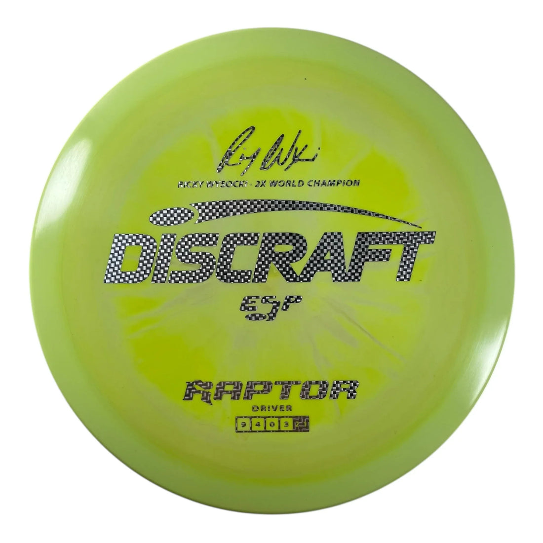 Discraft Raptor | ESP | Yellow/Silver 174g (Ricky Wysocki) Disc Golf