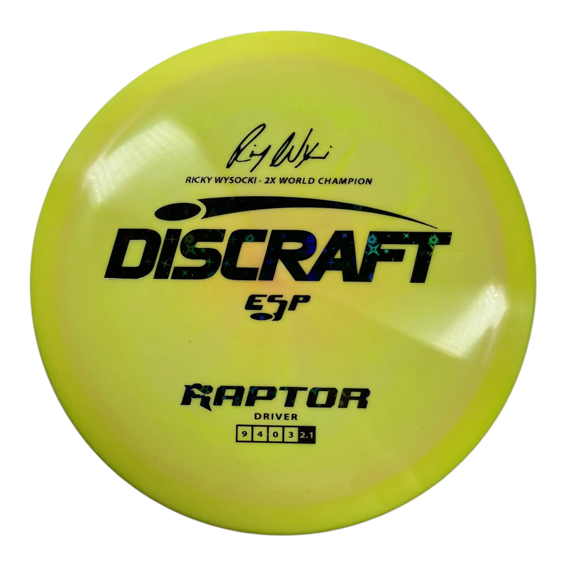 Discraft Raptor | ESP | Yellow/Stars 174g (Ricky Wysocki) Disc Golf