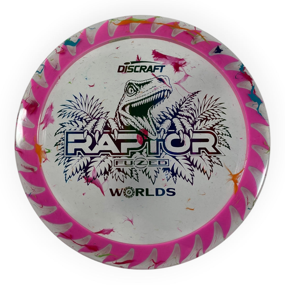 Discraft Raptor | Jawbreaker Z FuZed | Pink/Rainbow 174g (2026 Worlds) Disc Golf