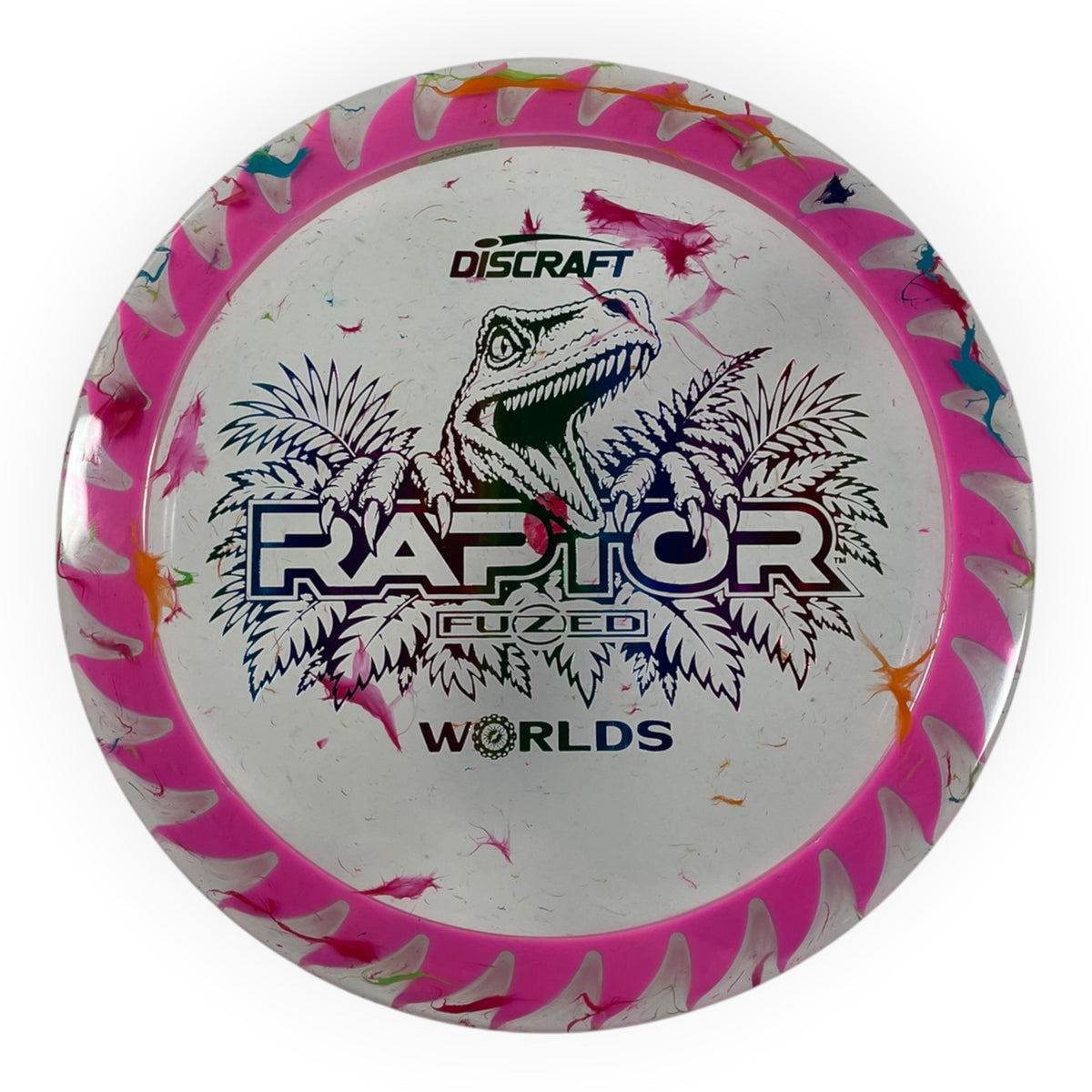 Discraft Raptor | Jawbreaker Z FuZed | Pink/Rainbow 174g (2026 Worlds) Disc Golf