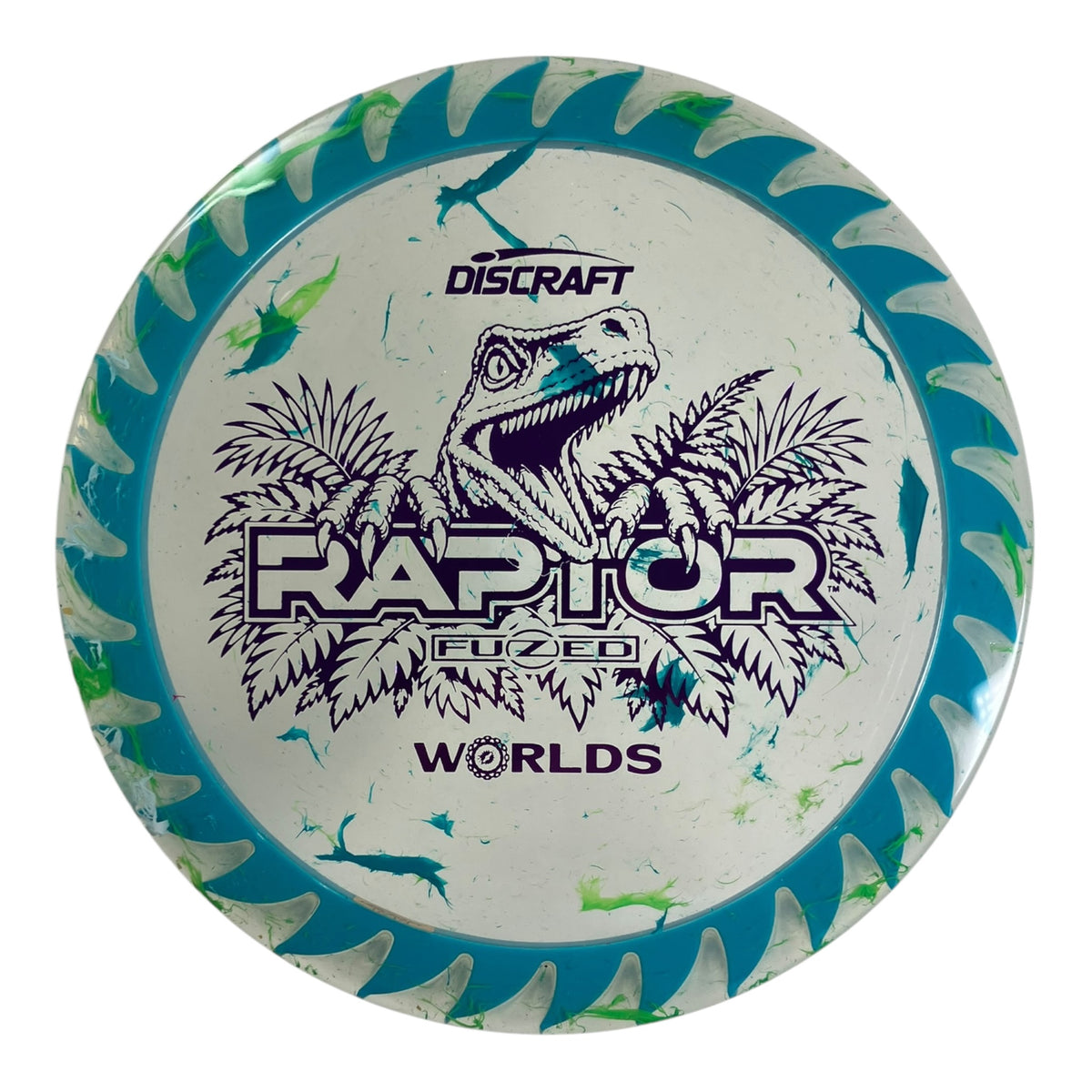 Discraft Raptor | Jawbreaker Z FuZed | Teal/Purple 174g (2026 Worlds) Disc Golf