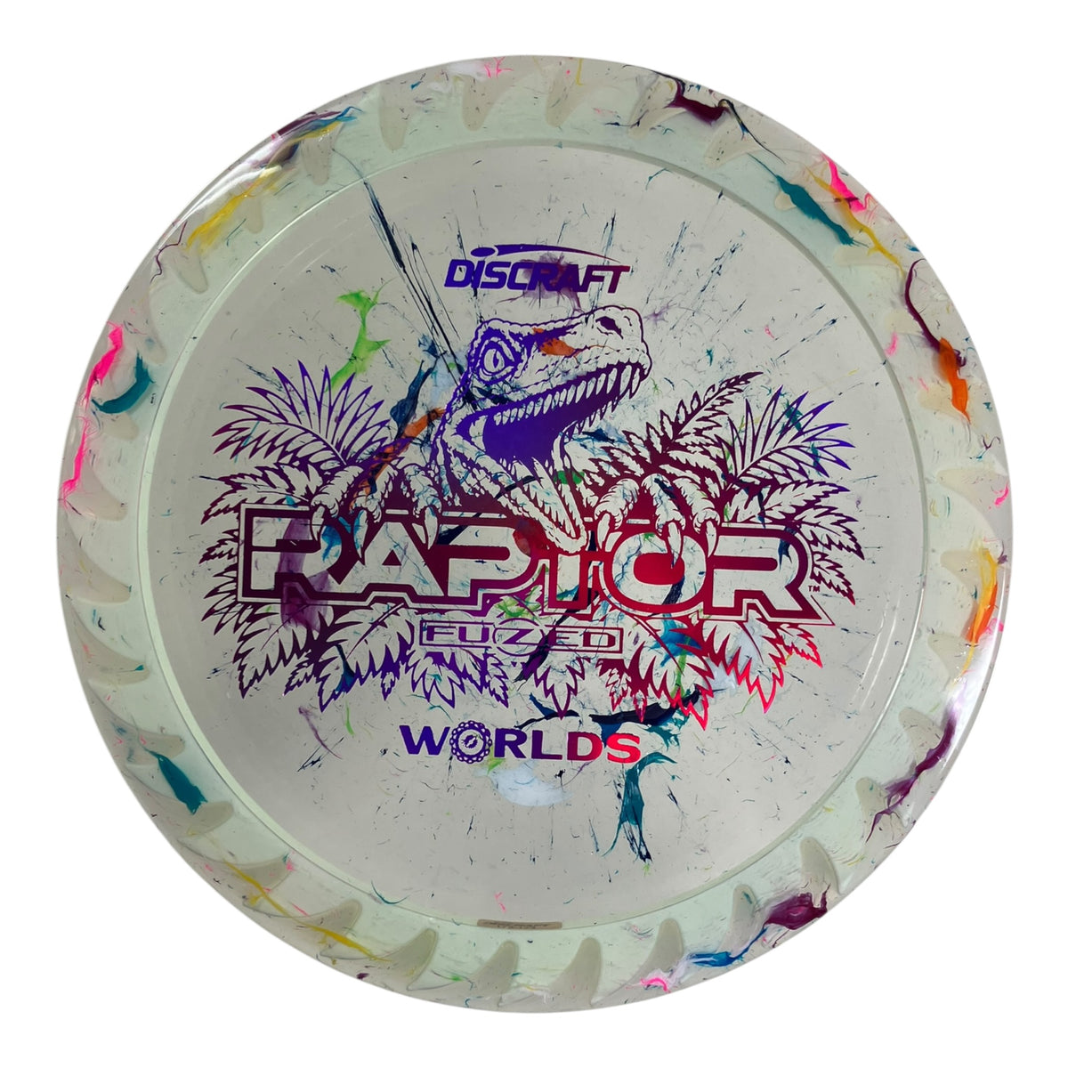 Discraft Raptor | Jawbreaker Z FuZed | White/Pink 174g (2026 Worlds) Disc Golf
