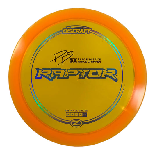 Discraft Raptor | Z Line | Orange/Blue Holo 173g (Paige Pierce) Disc Golf