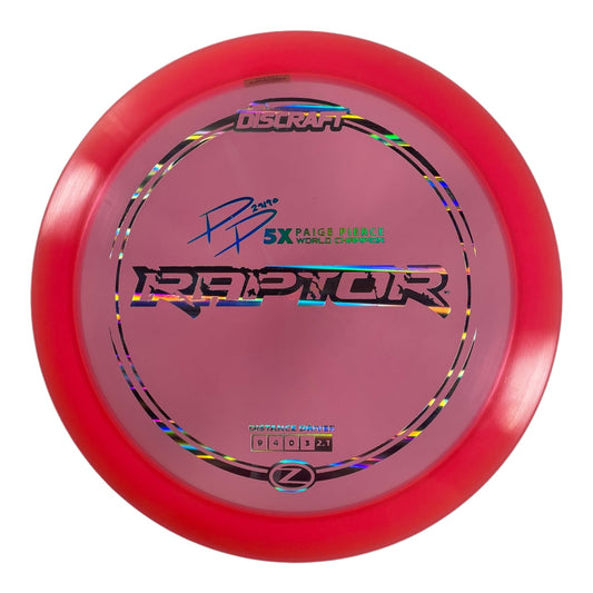 Discraft Raptor | Z Line | Pink/Holo 173g (Paige Pierce) Disc Golf