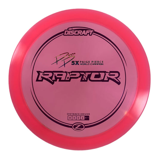 Discraft Raptor | Z Line | Pink/Purple 173g (Paige Pierce) Disc Golf