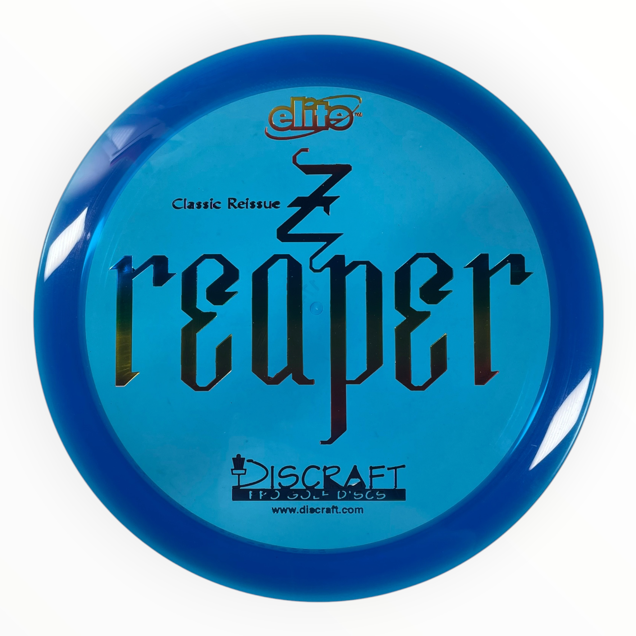 Discraft Reaper | Z Line | Blue/Rainbow 174g (Classic Reissue) Disc Golf