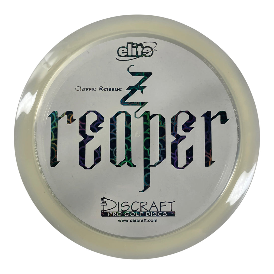 Discraft Reaper | Z Line | Clear/Black Holo 173g (Classic Reissue) Disc Golf