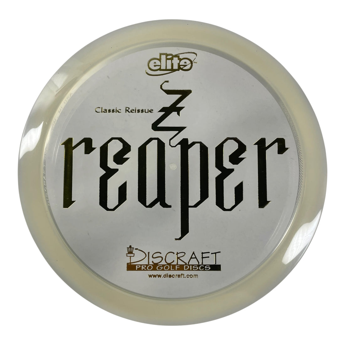 Discraft Reaper | Z Line | Clear/Gold 176g (Classic Reissue) Disc Golf