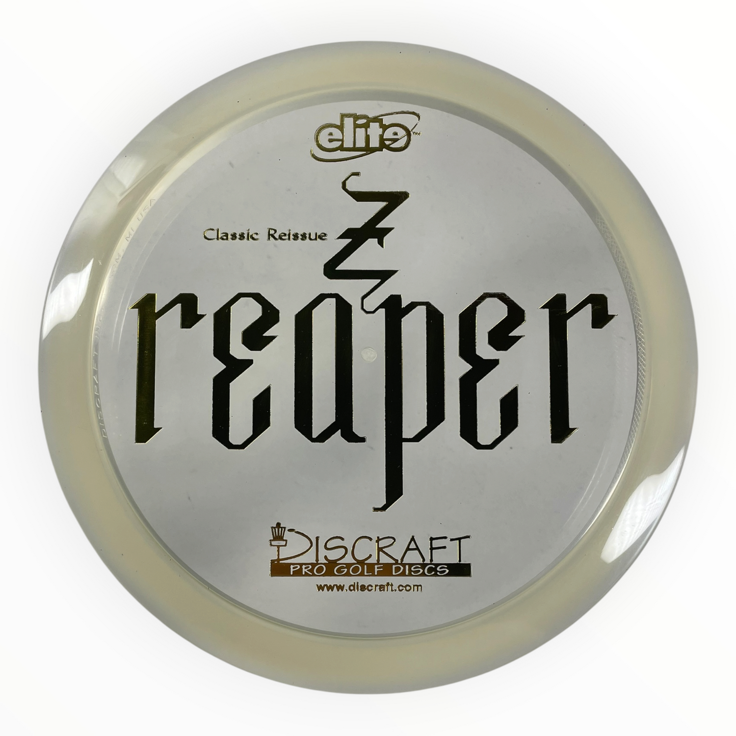 Discraft Reaper | Z Line | Clear/Gold 176g (Classic Reissue) Disc Golf