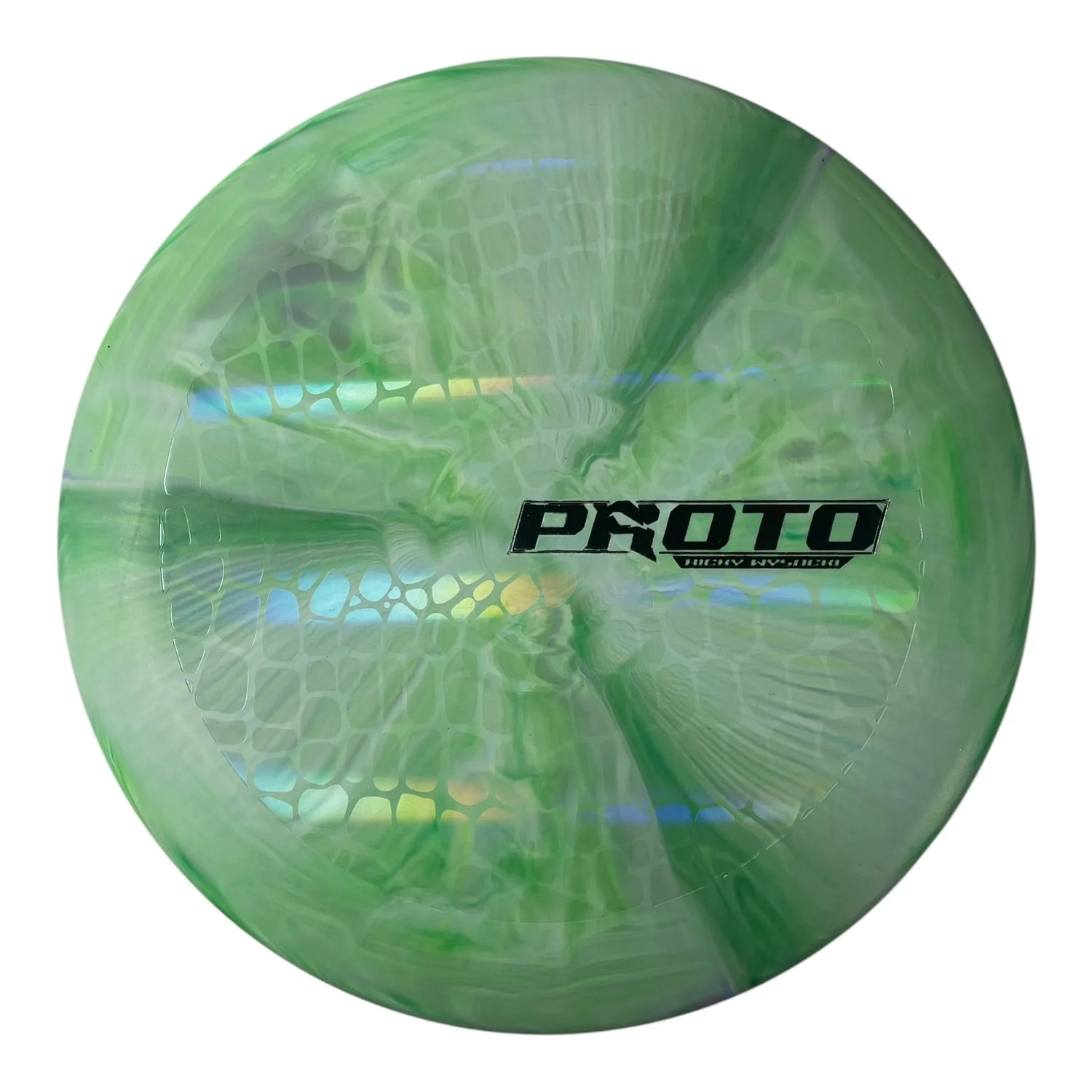 Discraft Ricky Wysocki Prototype Putter | Prototype Putter Blend | Green/Silver 174g Disc Golf