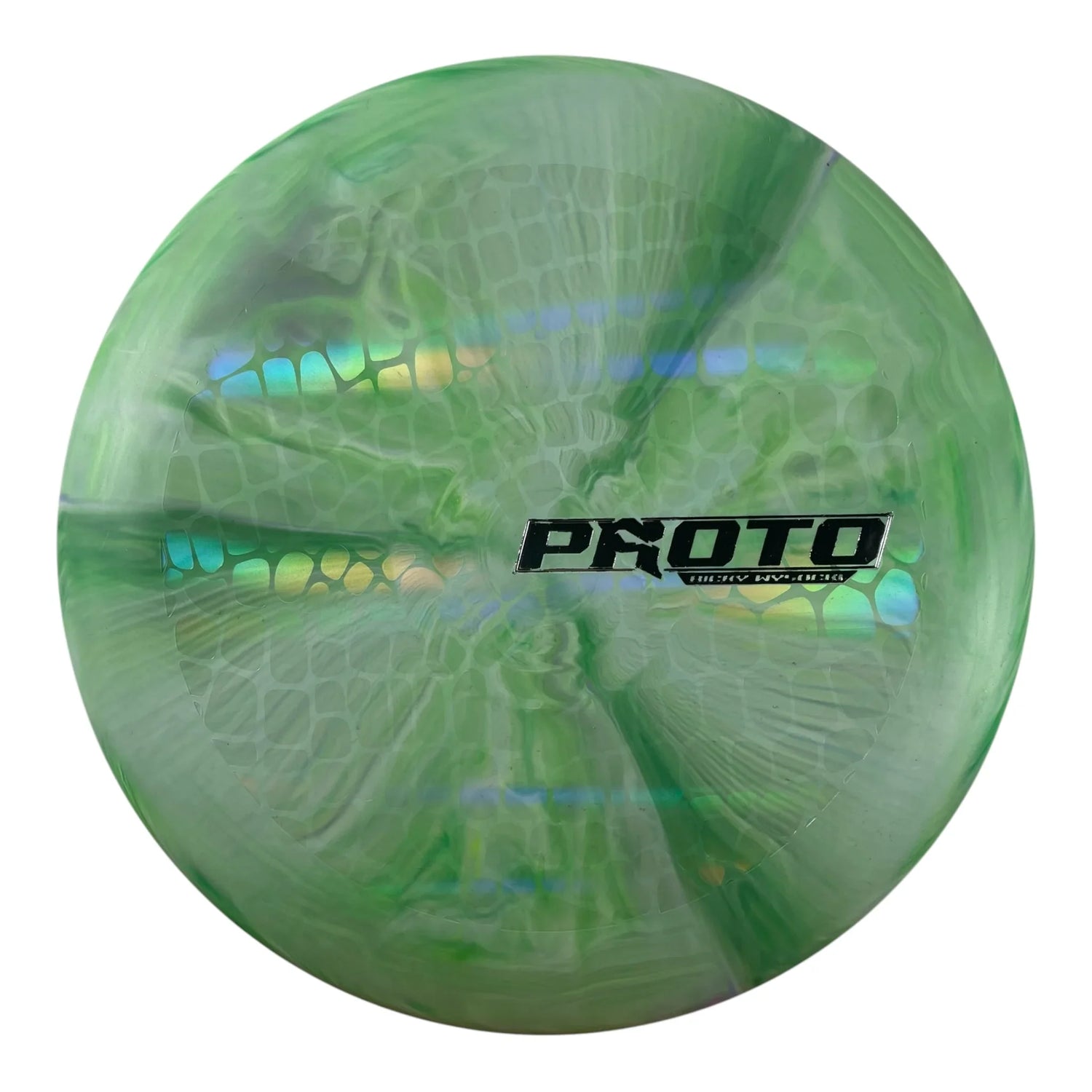 Discraft Ricky Wysocki Prototype Putter | Prototype Putter Blend | Green/Silver 174g Disc Golf
