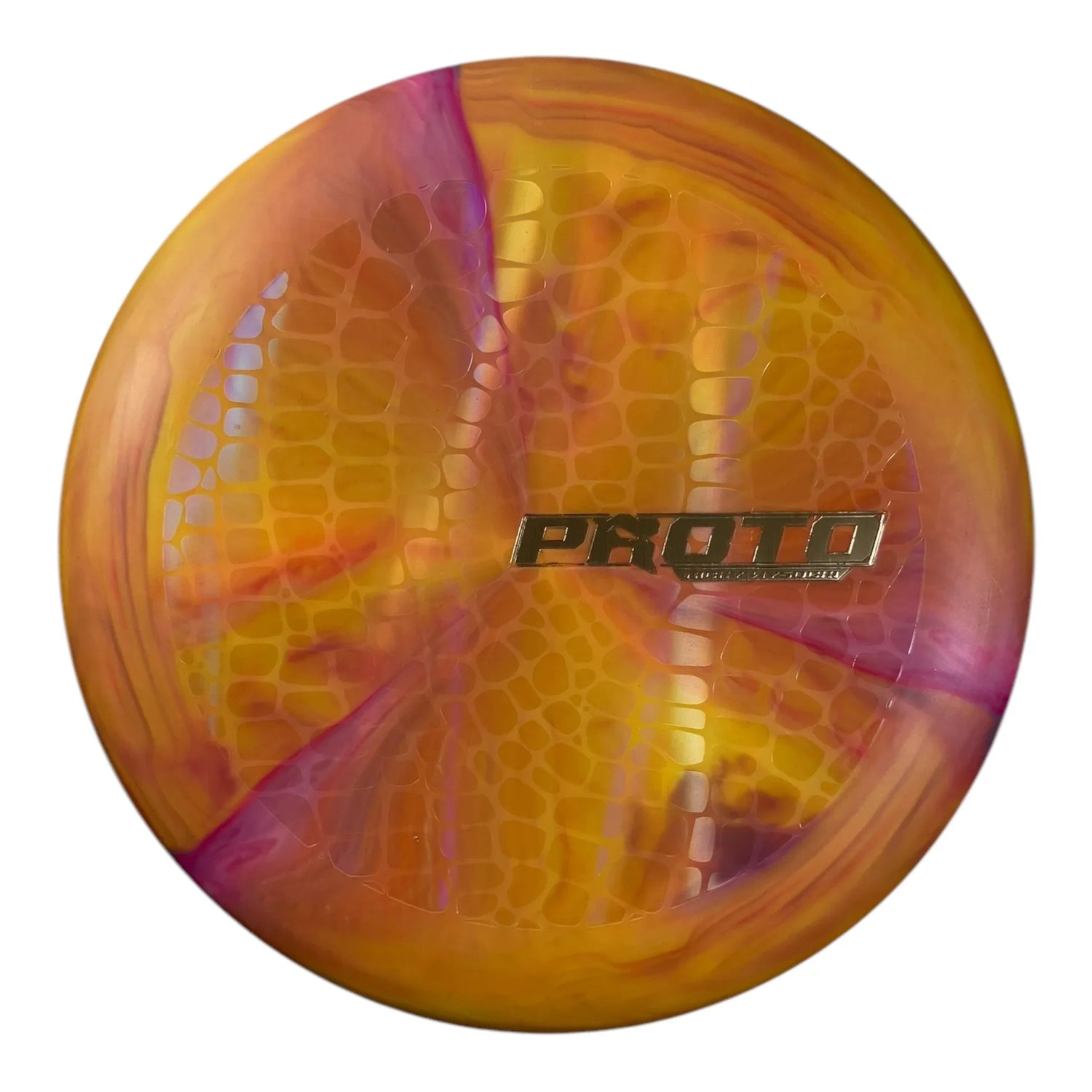 Discraft Ricky Wysocki Prototype Putter | Prototype Putter Blend | Orange/Gold 172g Disc Golf